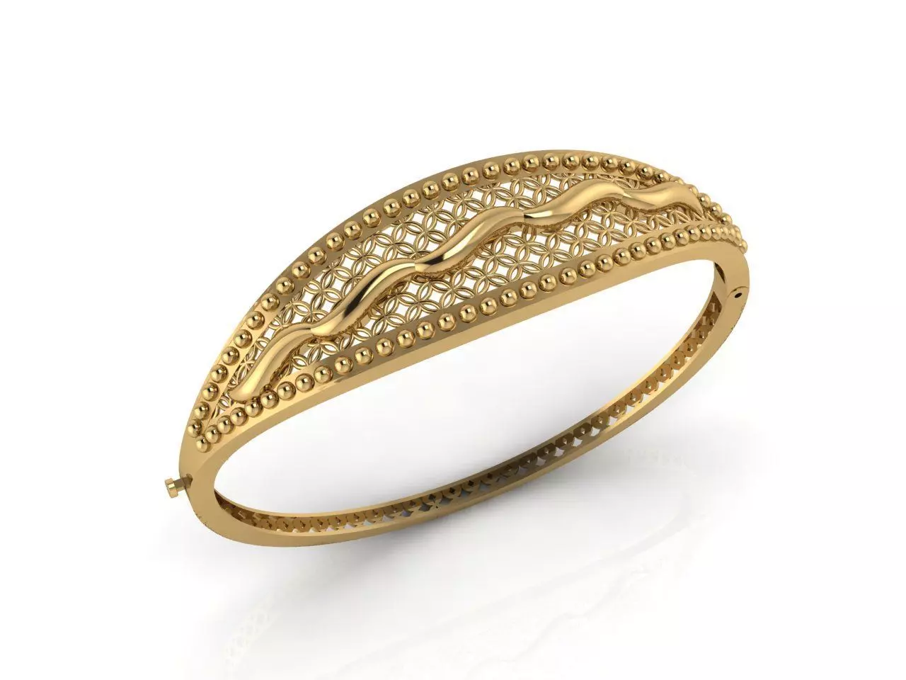 Womens Bracelets Bangles 3DM STL OBJ With Details 3D print model_0