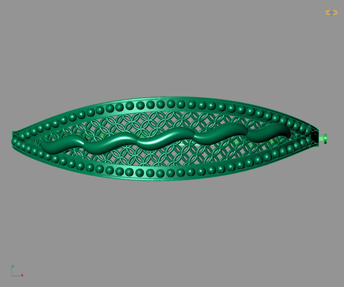 Womens Bracelets Bangles 3DM STL OBJ With Details 3D print model_4