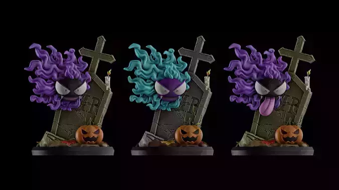 Gastly-Pokemon halloween  3D print model