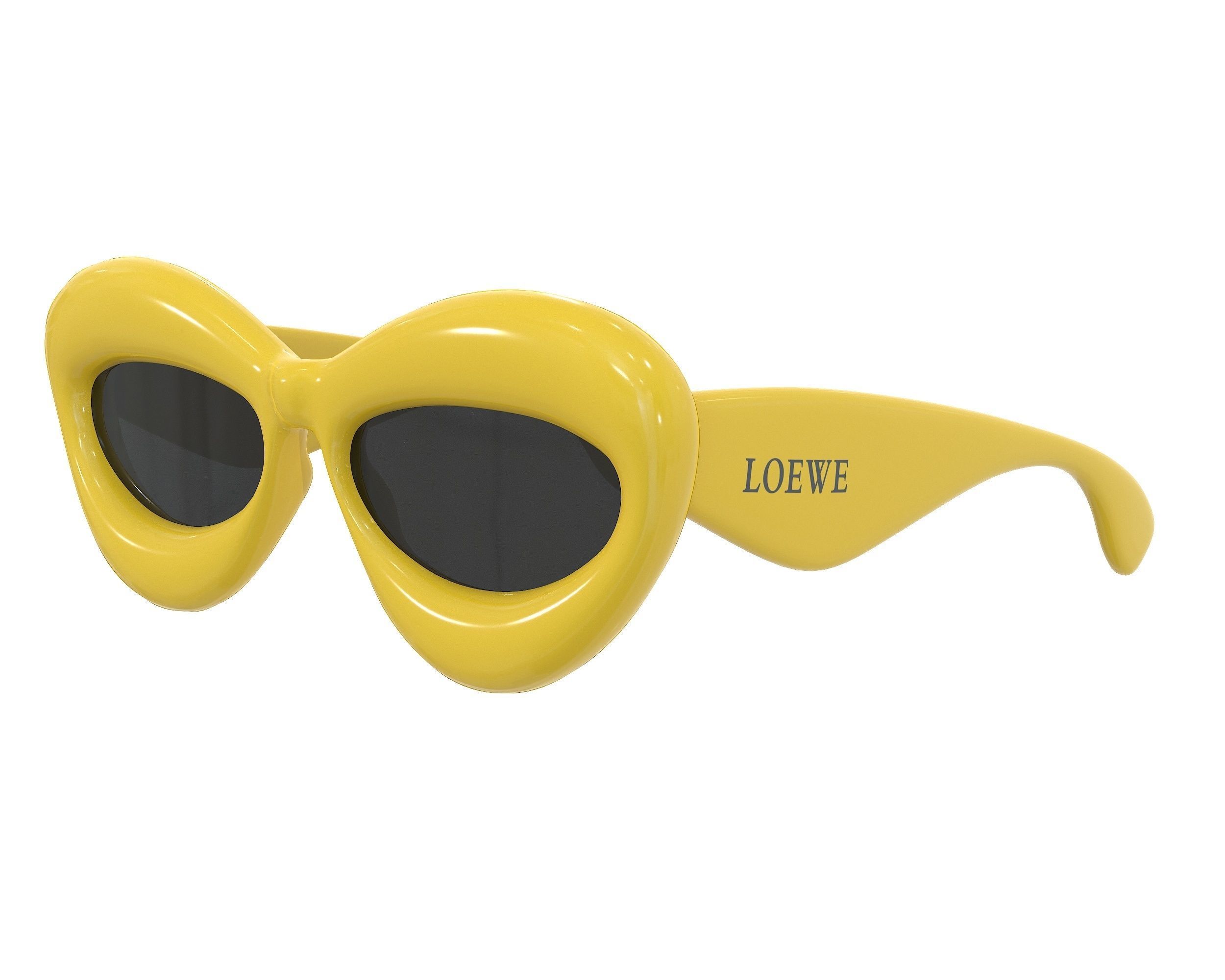 Loewe Inflated Cateye Sunglasses Low-poly 3D model_10