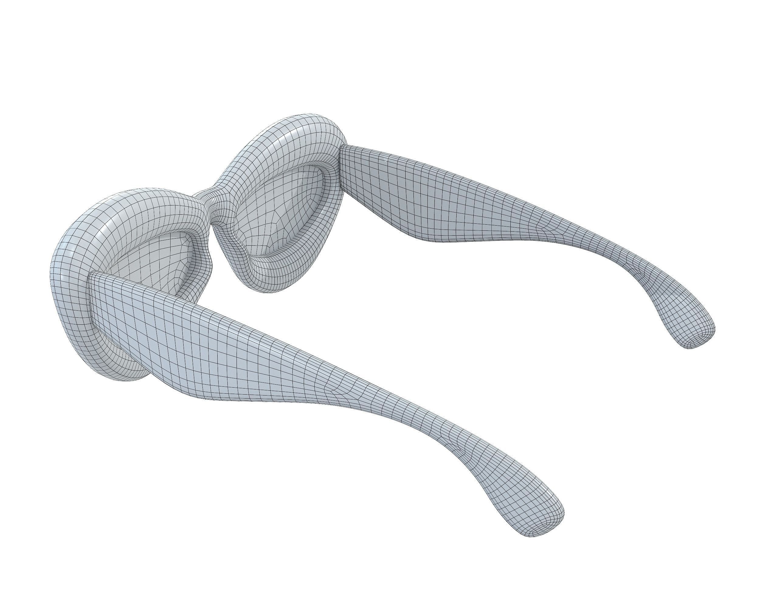 Loewe Inflated Cateye Sunglasses Low-poly 3D model_13