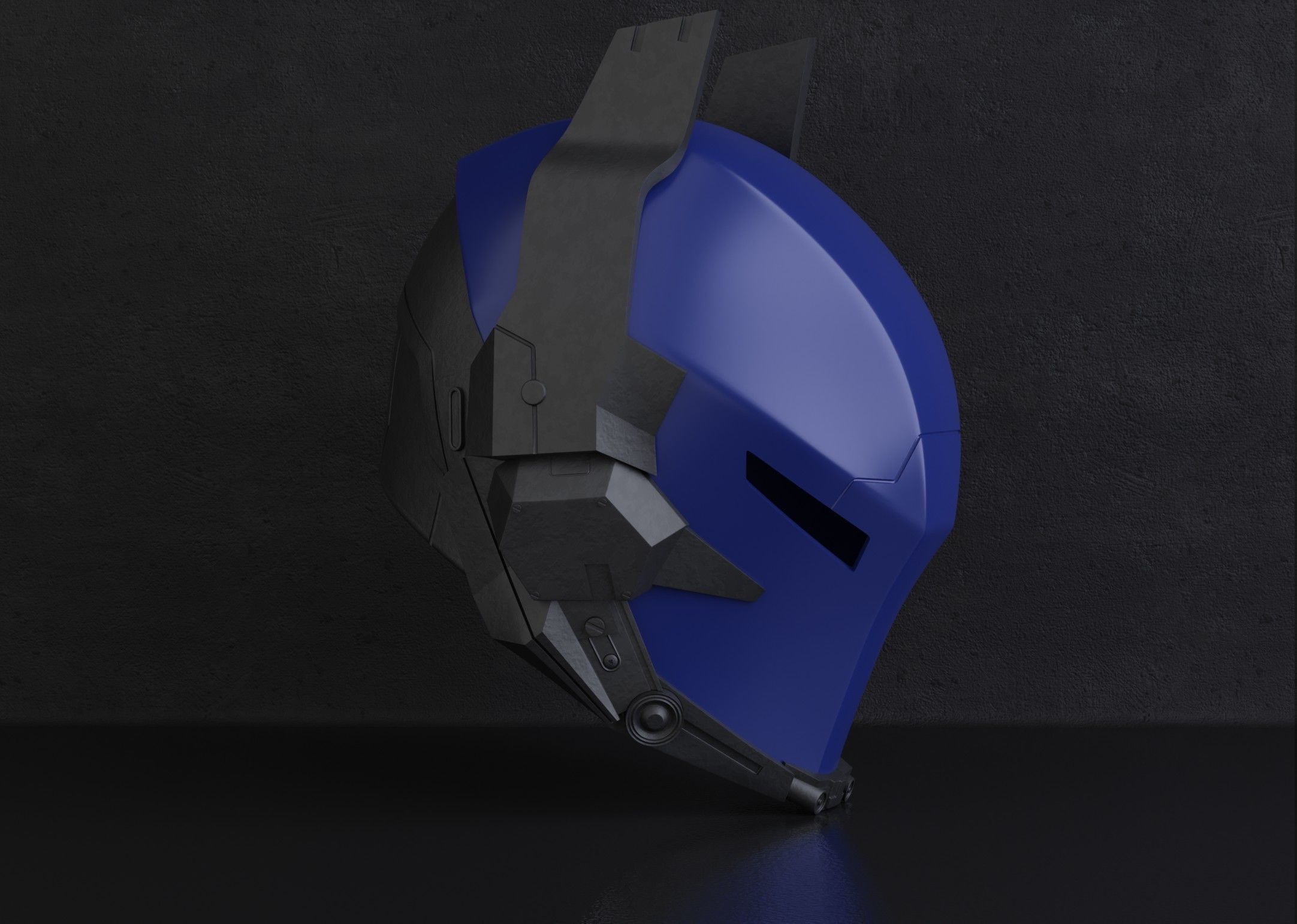 Arkham Knight Helmet 3D print model_4