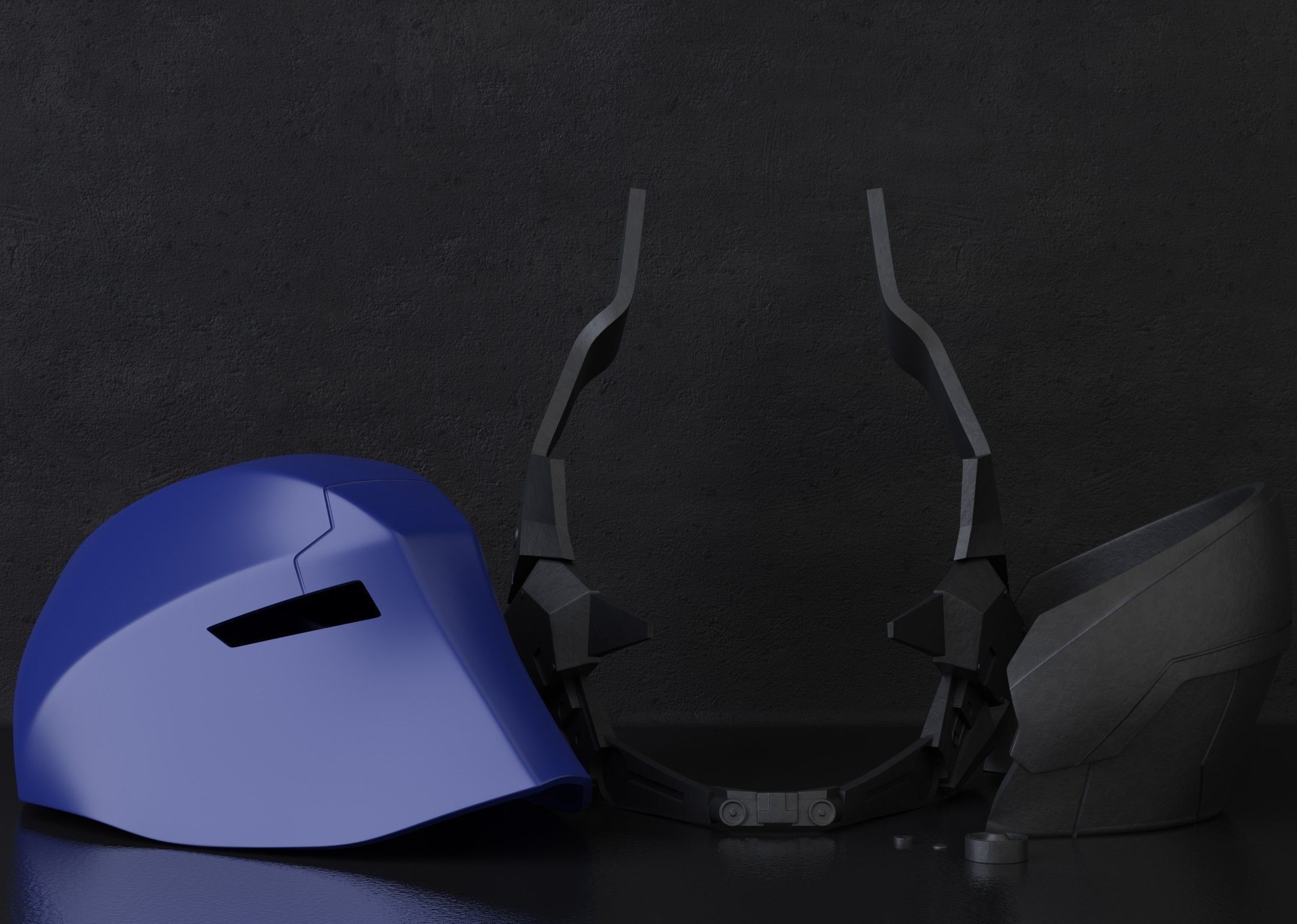 Arkham Knight Helmet 3D print model_3