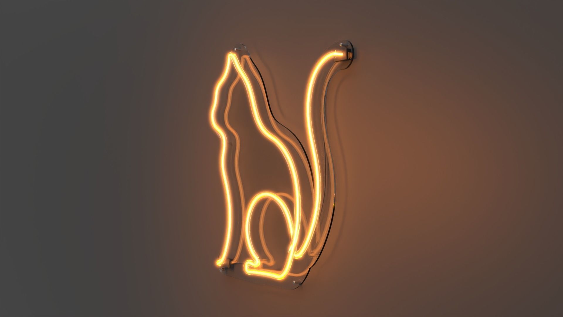 Cat 2 - Neon Sign 3D model_3