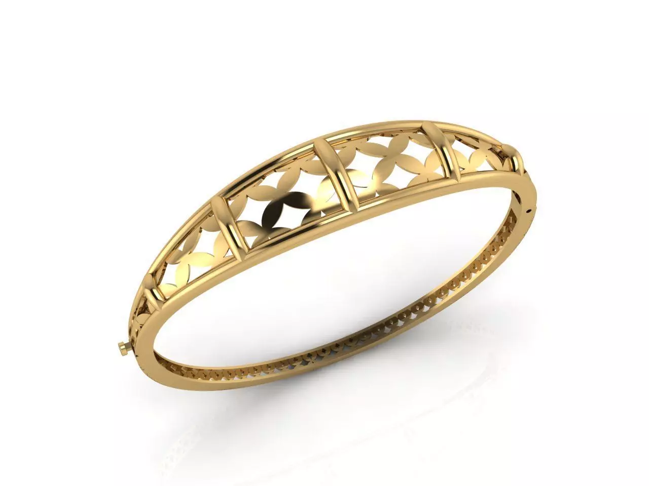 Womens Bracelets Bangles 3DM STL OBJ With Details 3D print model_0