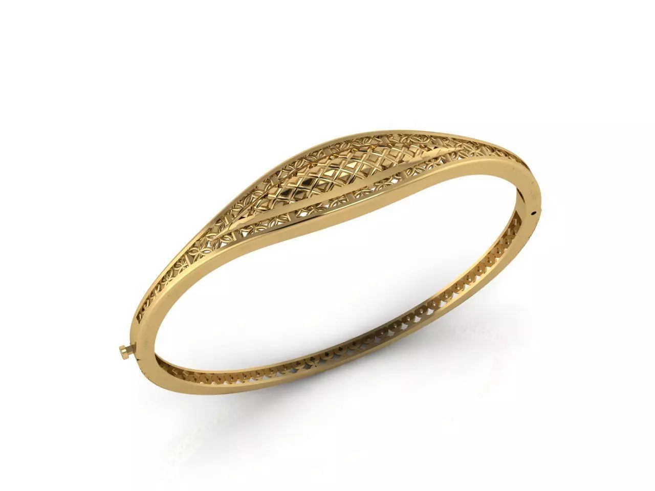 Womens Bracelets Bangles 3DM STL OBJ With Details 3D print model_0