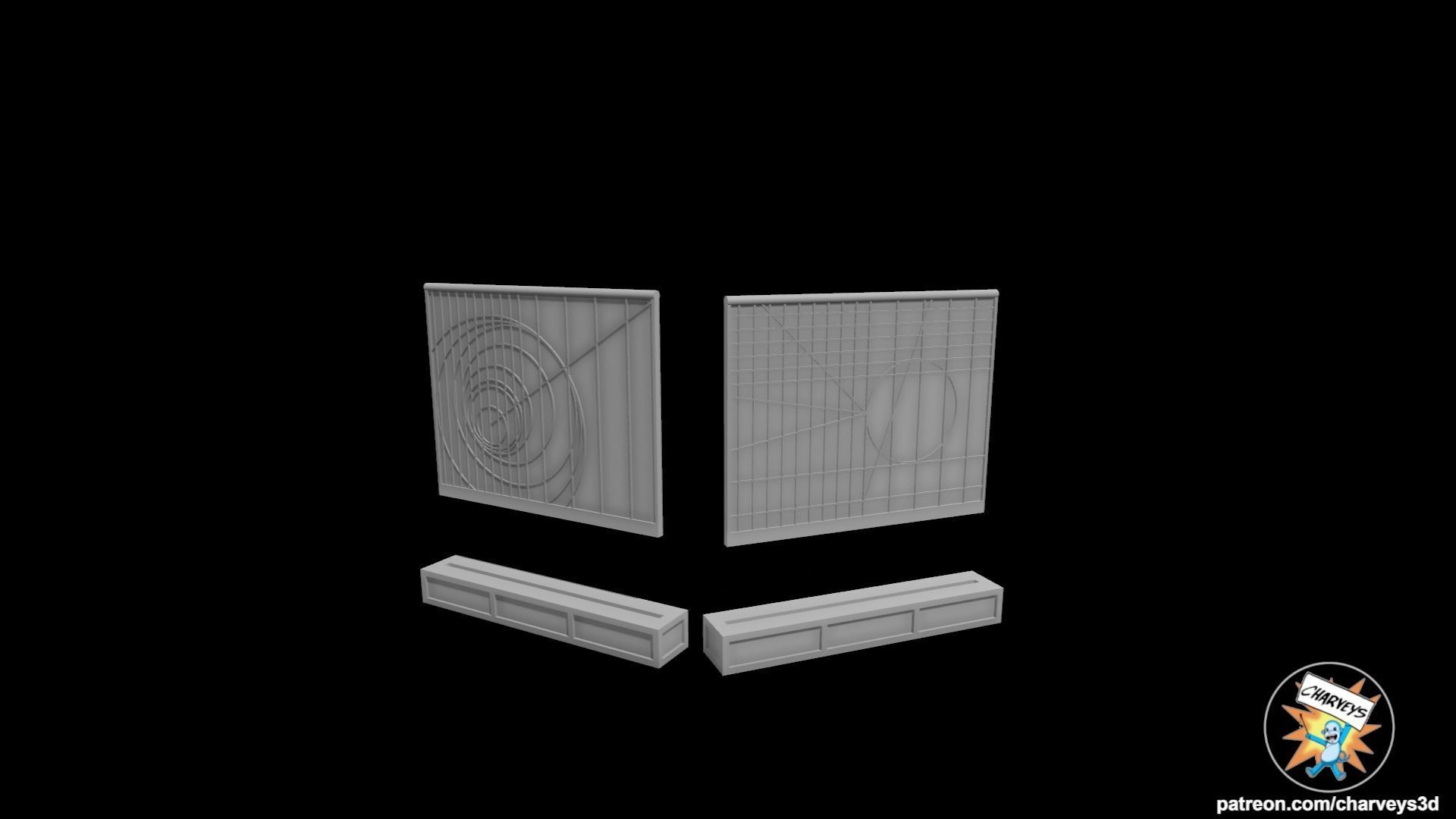 Star Wars Yavin Tactical Screens for action figure dioramas 3D print model_4