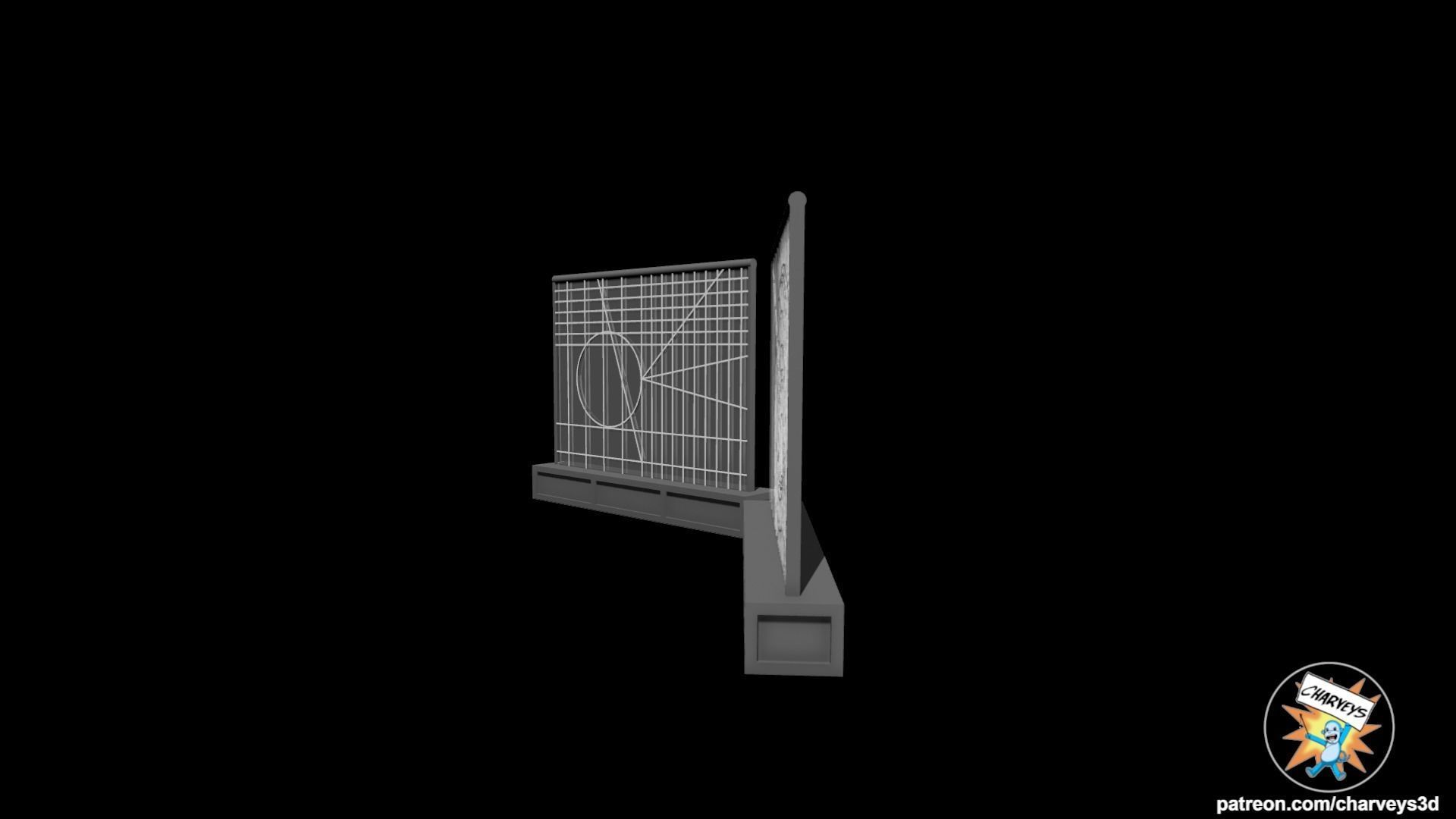 Star Wars Yavin Tactical Screens for action figure dioramas 3D print model_3