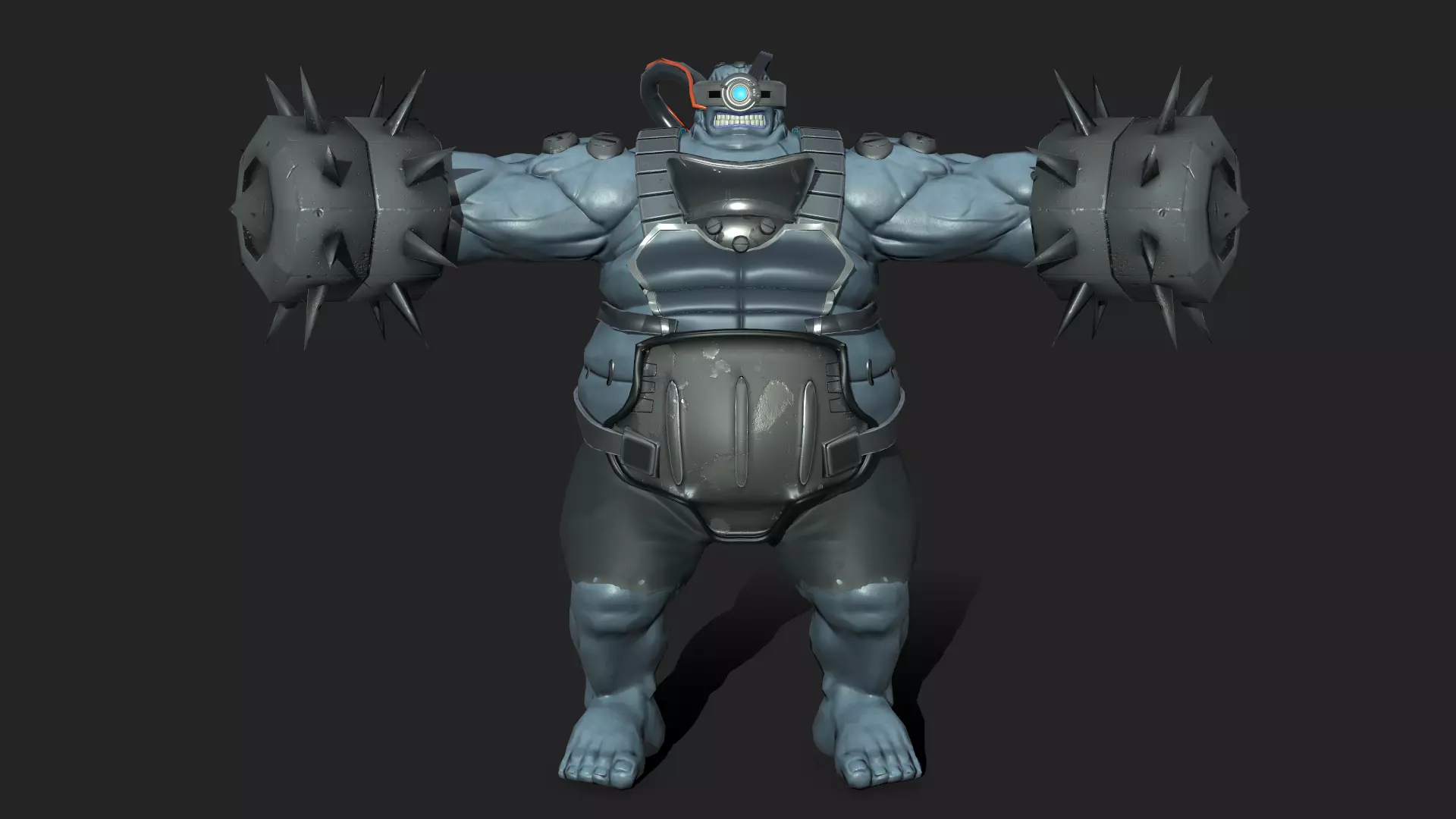 Sci-Fi monster creature Game-ready Free low-poly 3D model_0