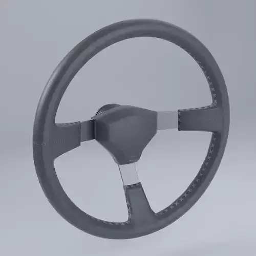 Toyota Ae86 Steering Wheel Low poly Low-poly 3D model