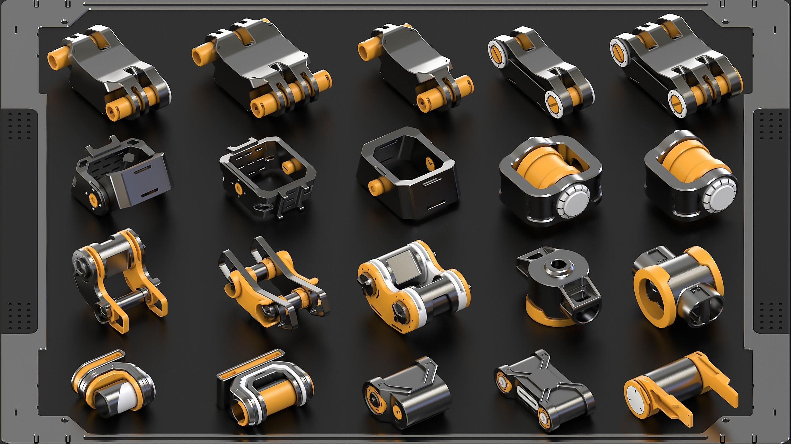 Hard Surface KitBash Vol 7 420 DETAILS 3D model_4