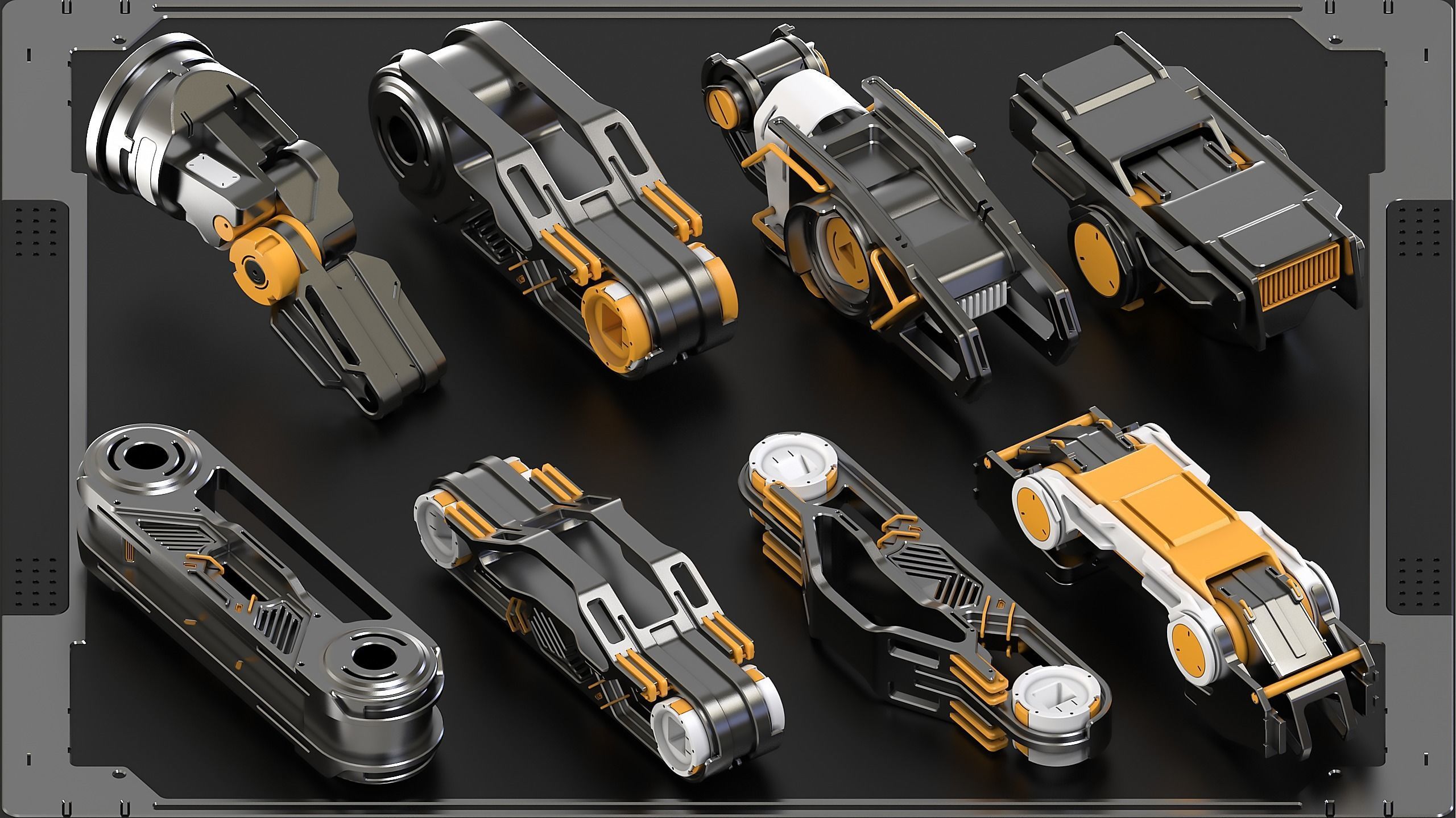 Hard Surface KitBash Vol 7 420 DETAILS 3D model_3