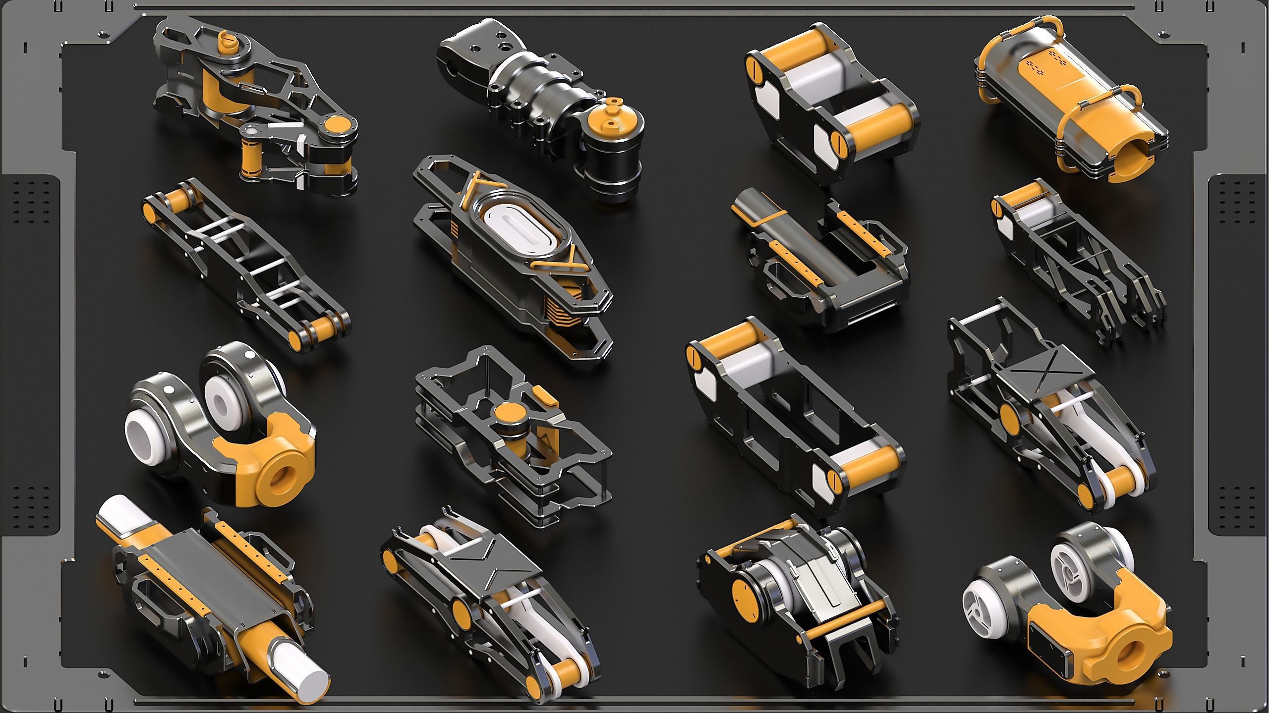 Hard Surface KitBash Vol 7 420 DETAILS 3D model_5