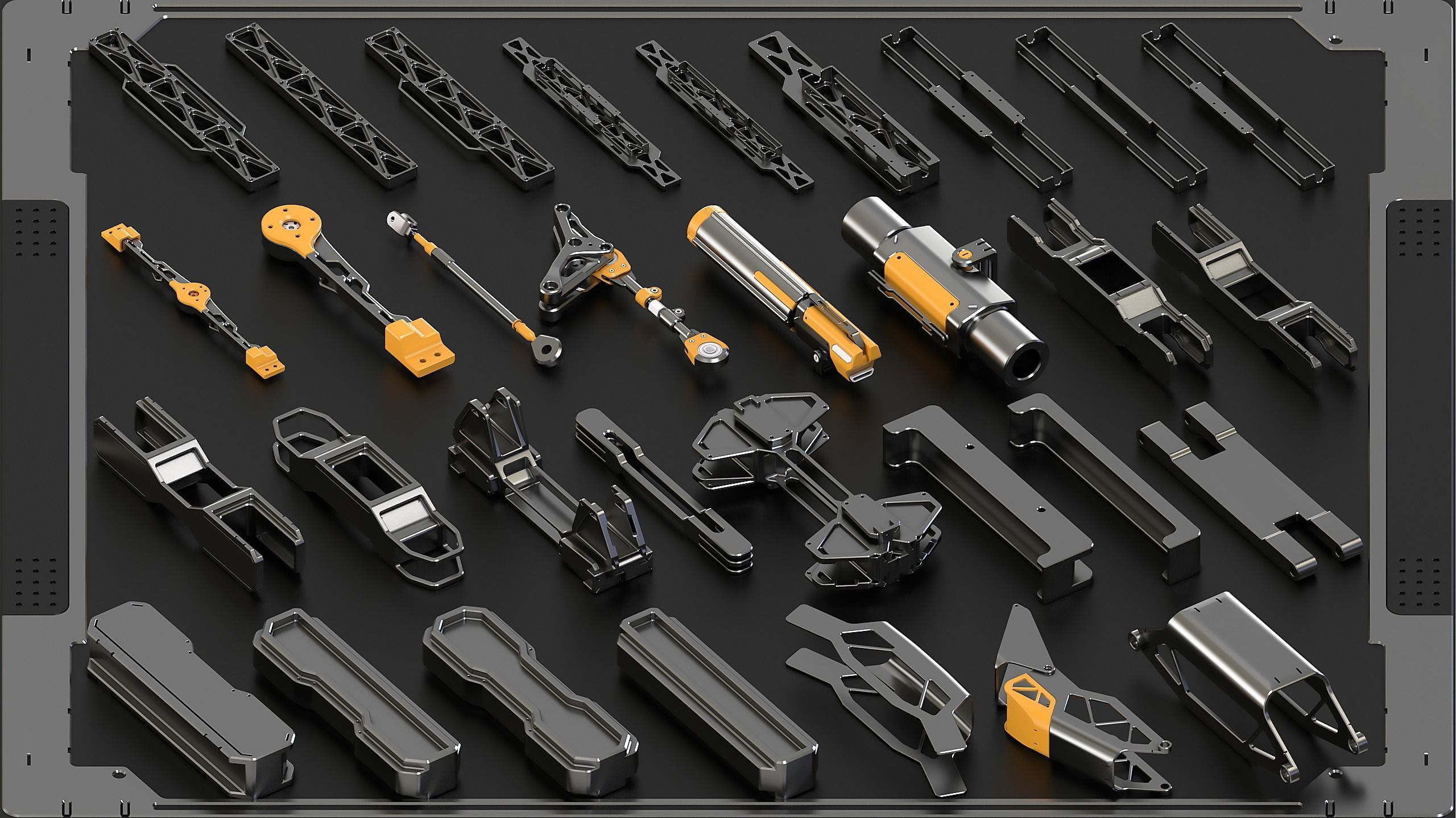 Hard Surface KitBash Vol 7 420 DETAILS 3D model_11