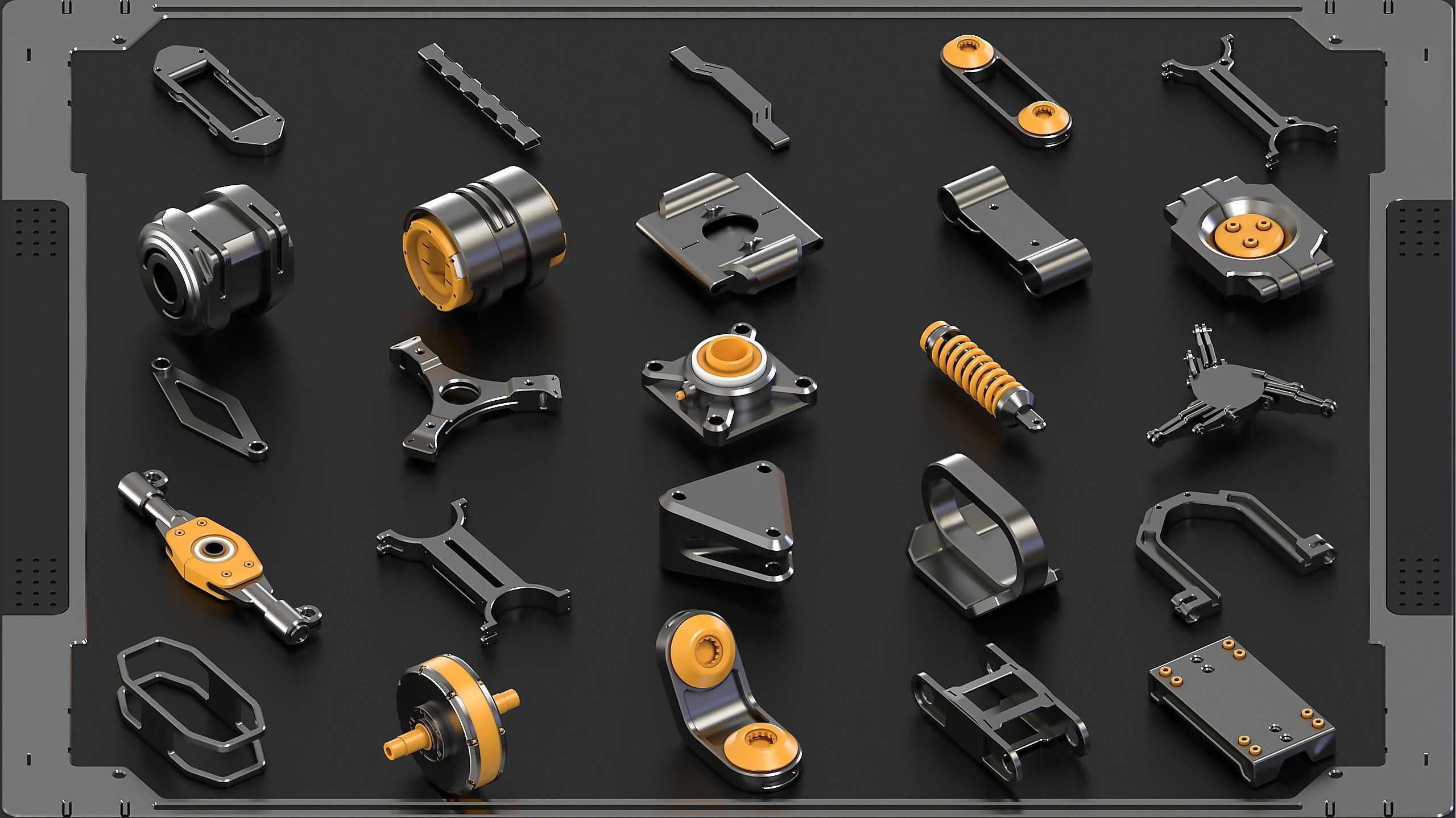 Hard Surface KitBash Vol 7 420 DETAILS 3D model_17