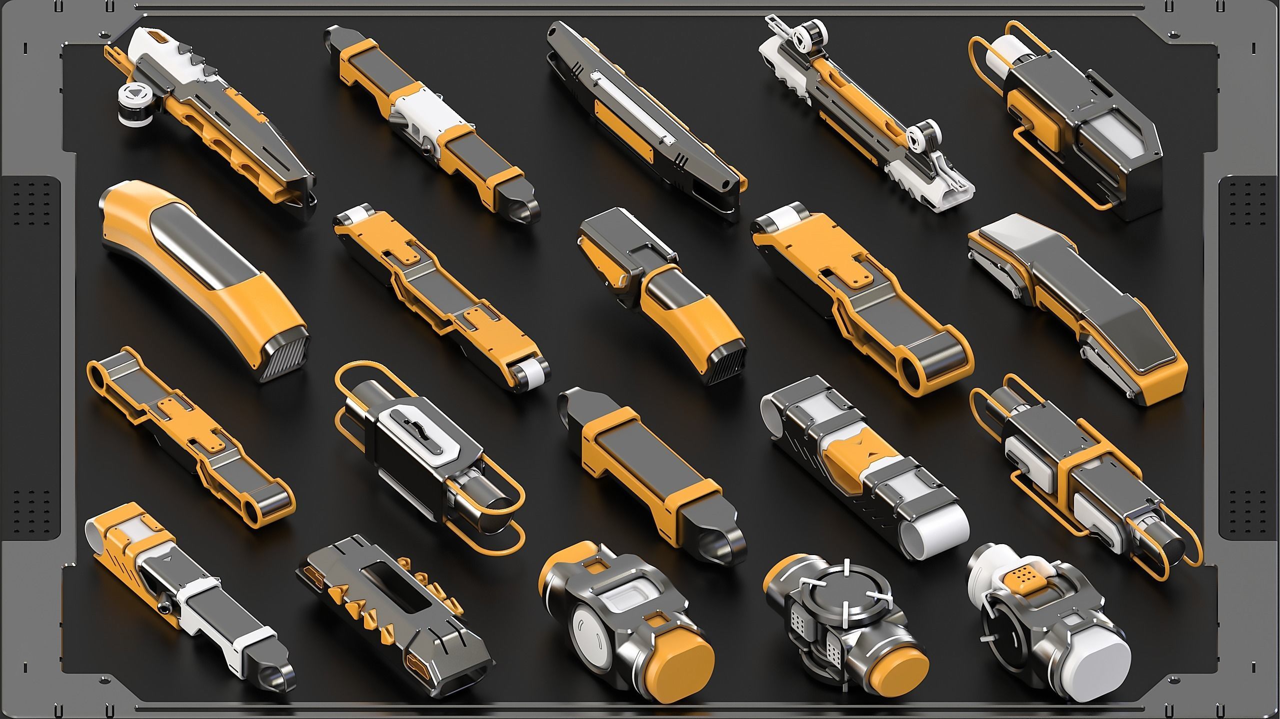 Hard Surface KitBash Vol 7 420 DETAILS 3D model_6