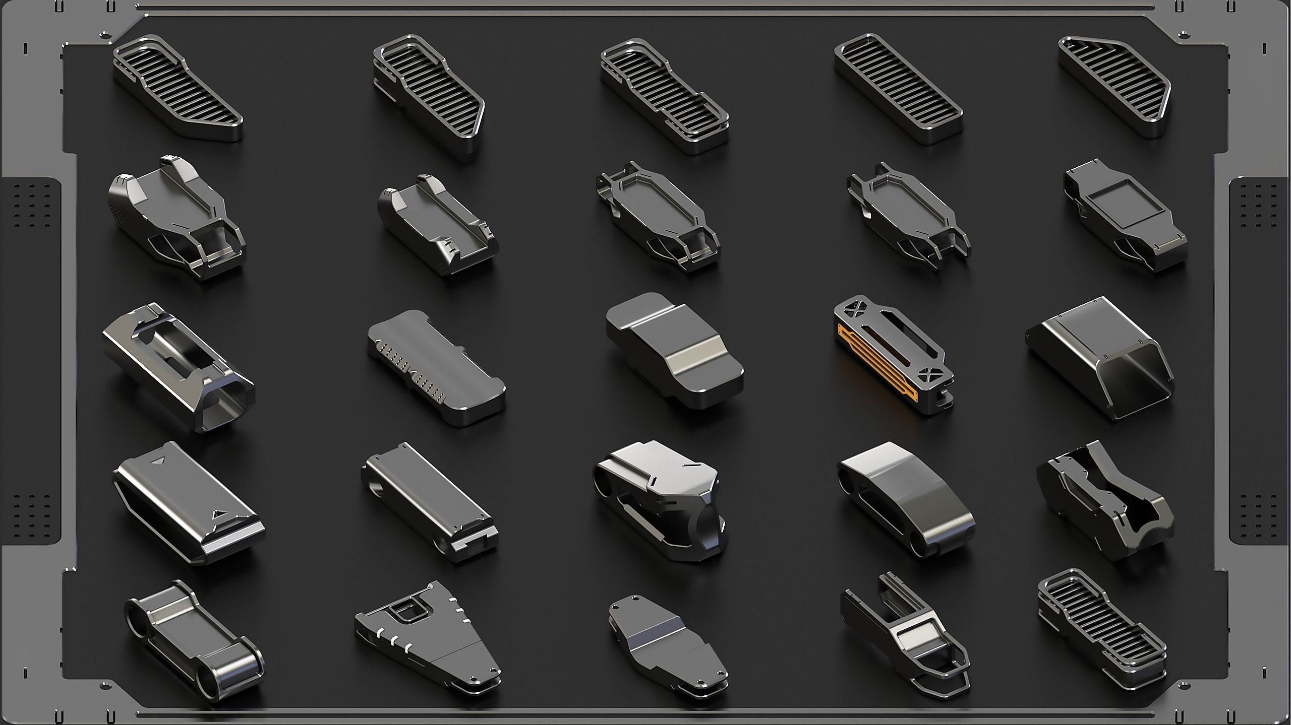 Hard Surface KitBash Vol 7 420 DETAILS 3D model_15