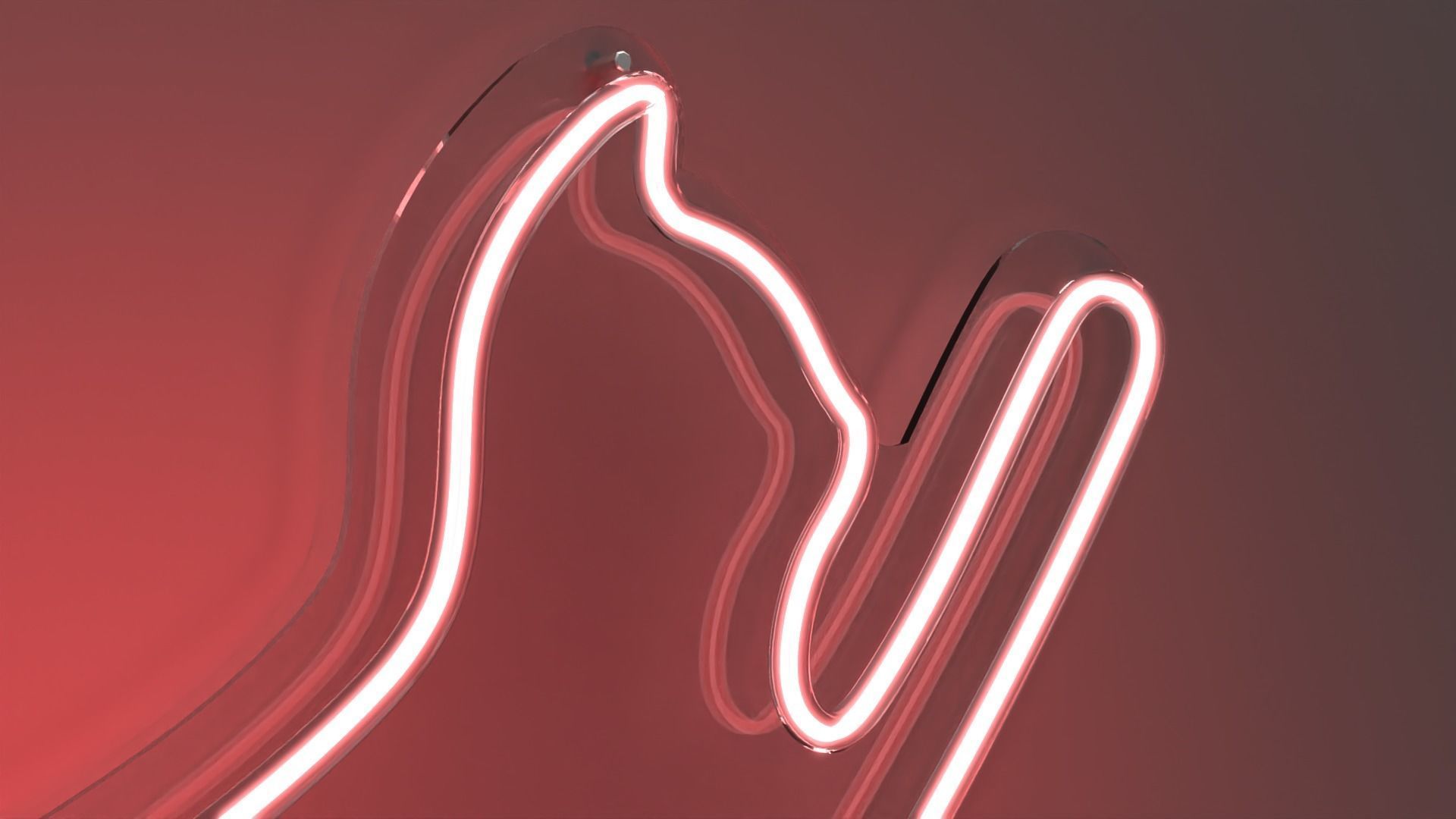 Cat 3 - Neon Sign 3D model_1