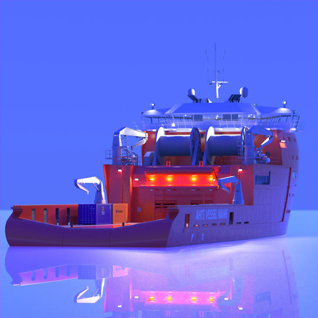 Anchor Handling Tug Supply 3D model_9