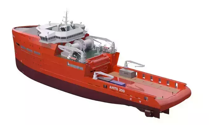 Anchor Handling Tug Supply 3D model