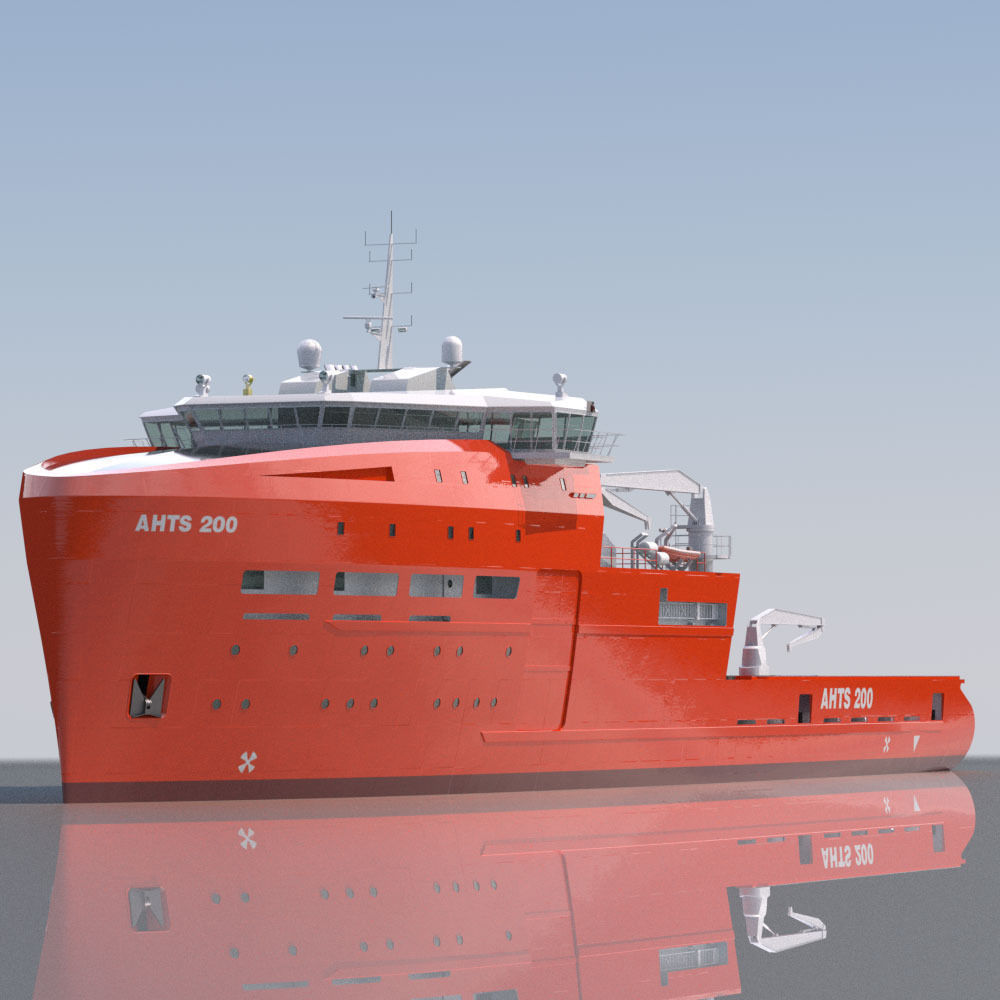 Anchor Handling Tug Supply 3D model_4