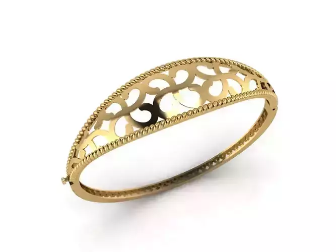 Womens Bracelets Bangles 3DM STL OBJ With Details 
