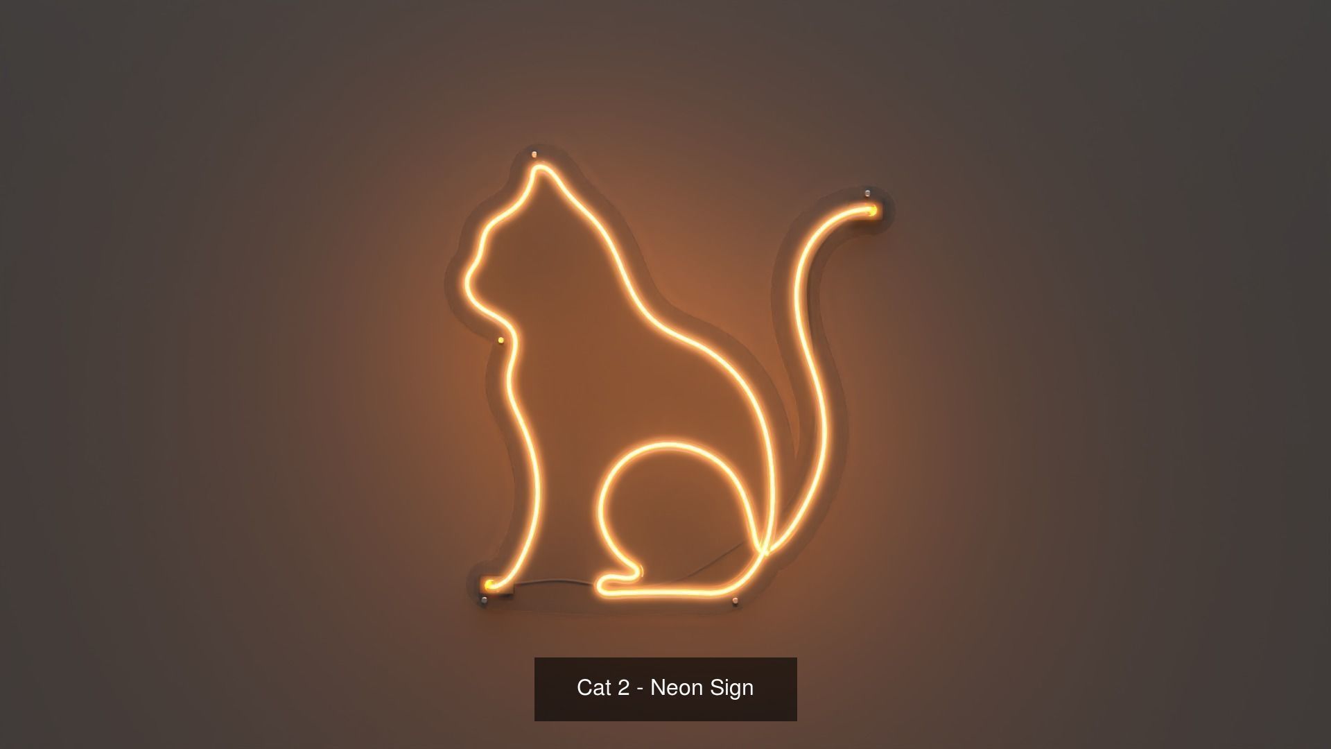 Cats Pack - Neon Signs 3D Model Collection_5