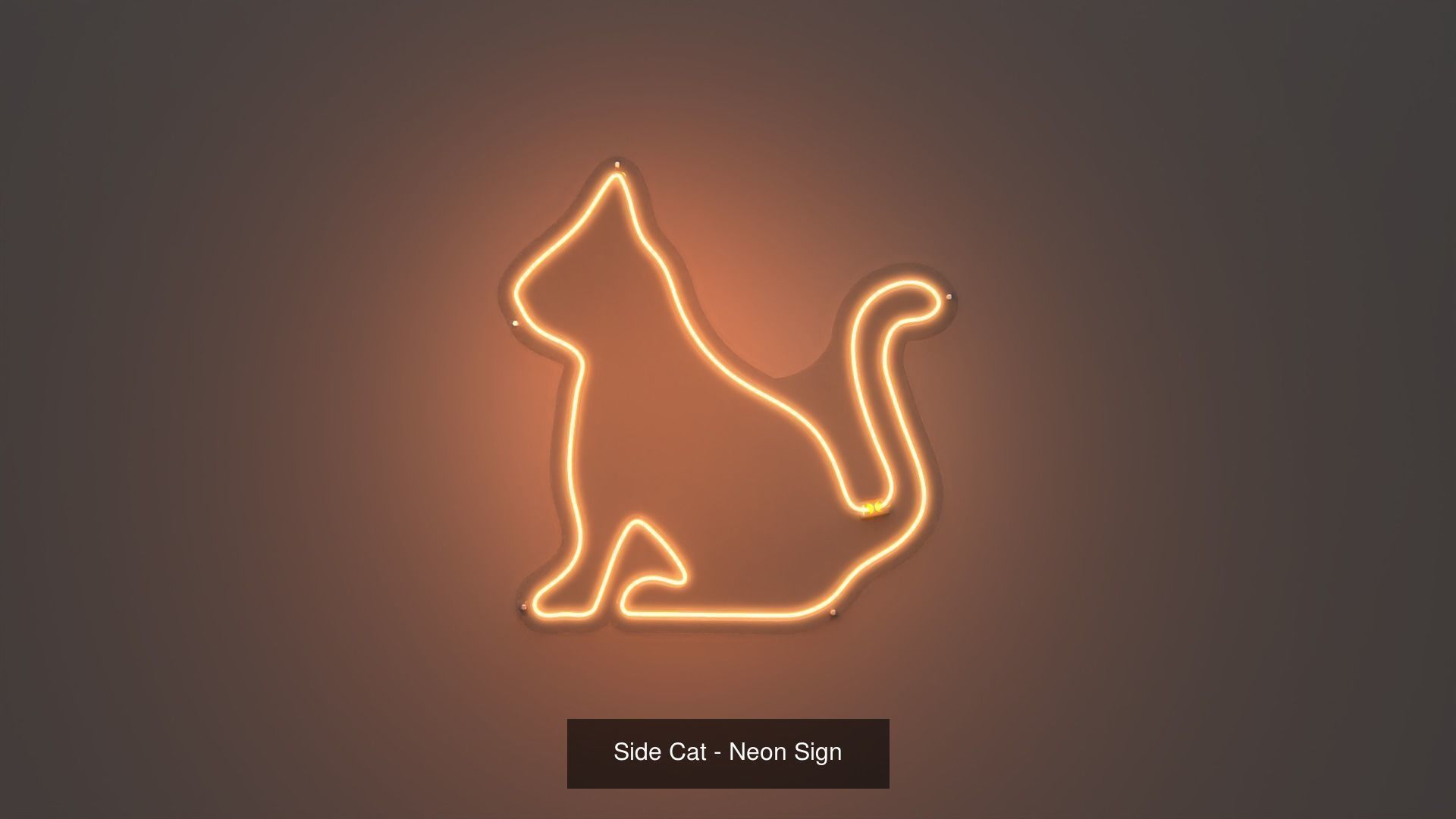 Cats Pack - Neon Signs 3D Model Collection_3