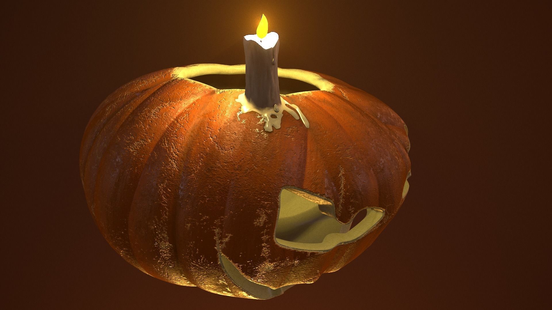 Halloween Pumpkin 3D model_5
