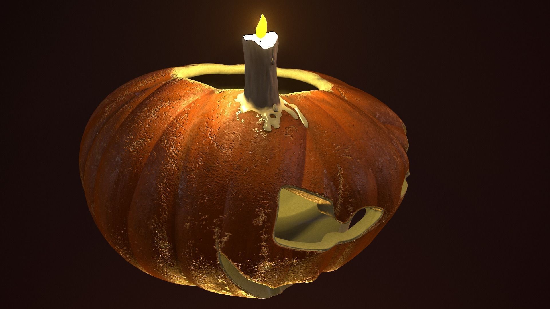 Halloween Pumpkin 3D model_4