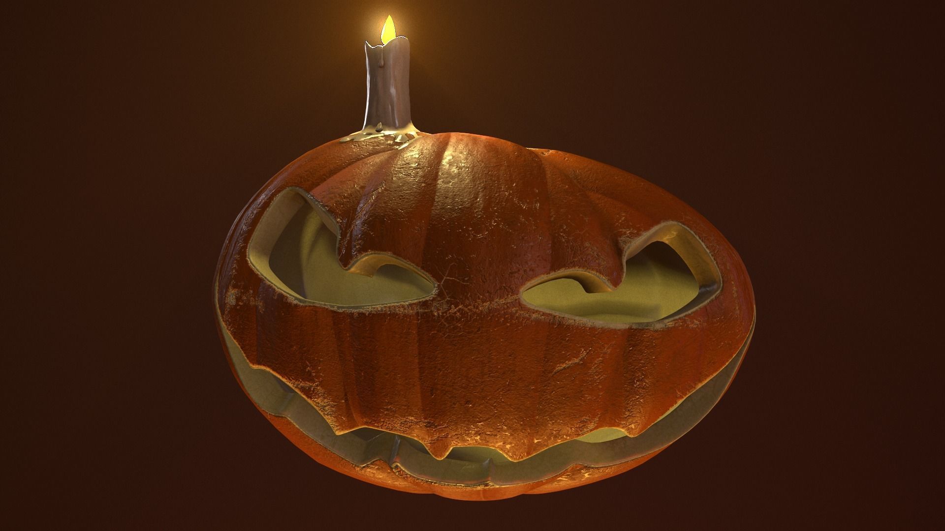 Halloween Pumpkin 3D model_7