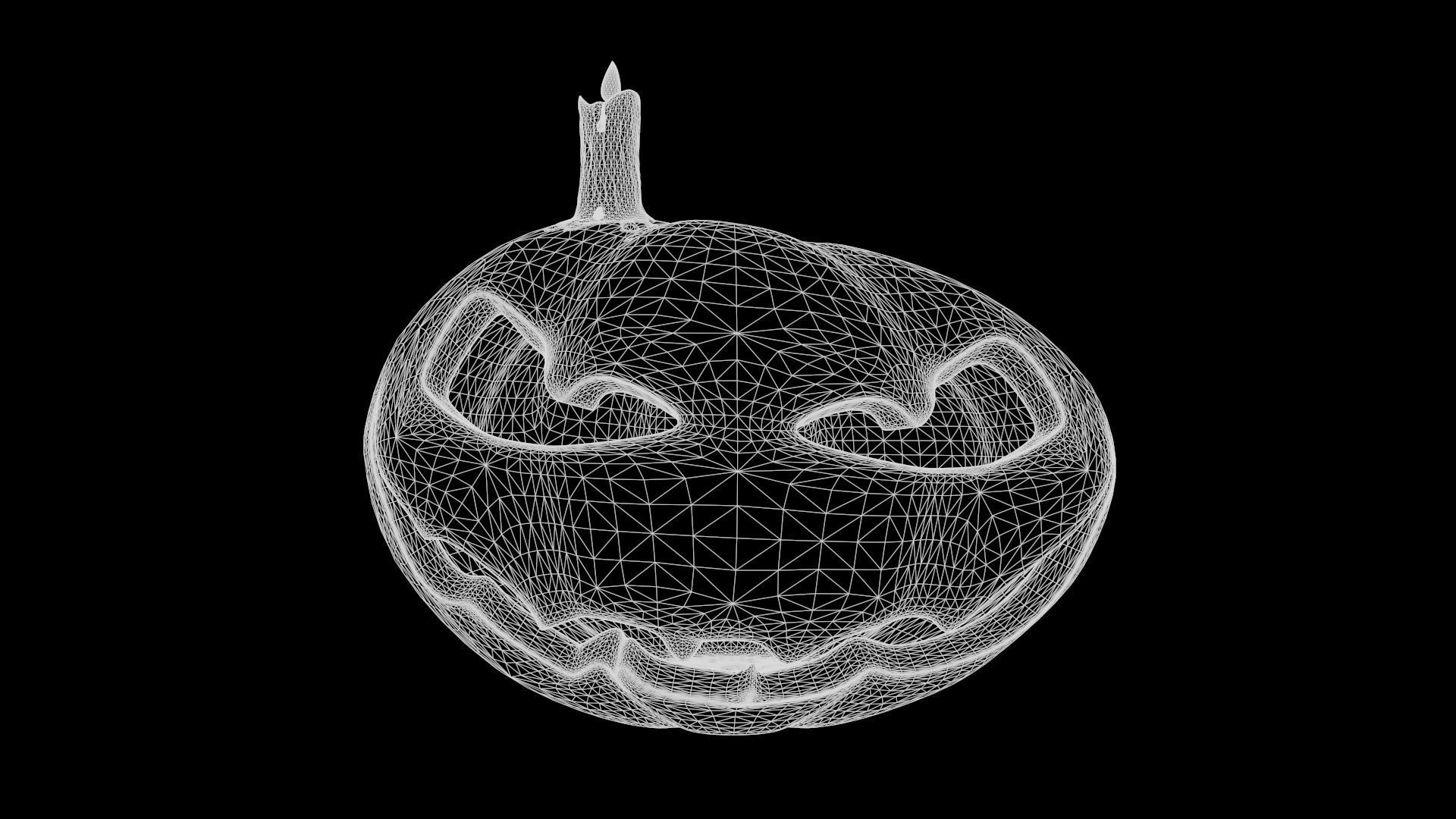 Halloween Pumpkin 3D model_8