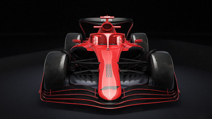 F1 2022 Cartoon Toy 3D model 3