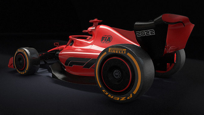 F1 2022 Cartoon Toy 3D model 4
