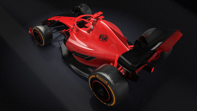 F1 2022 Cartoon Toy 3D model 5