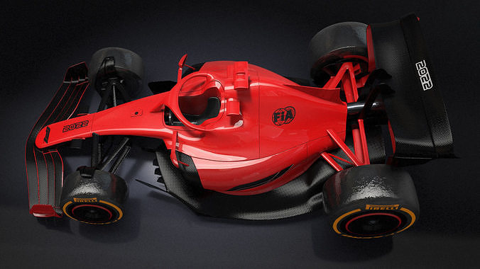 F1 2022 Cartoon Toy 3D model 6