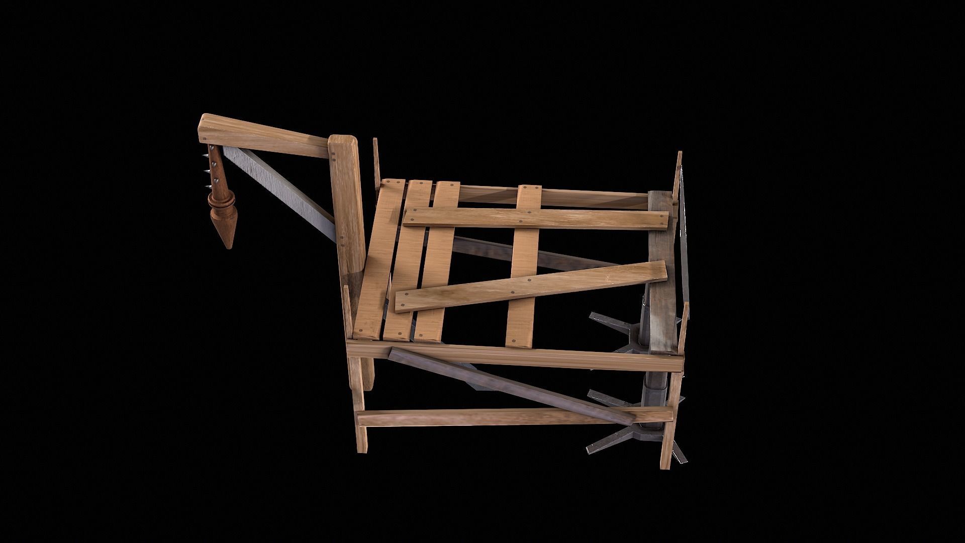 Medieval fantasy machine 3D model_2