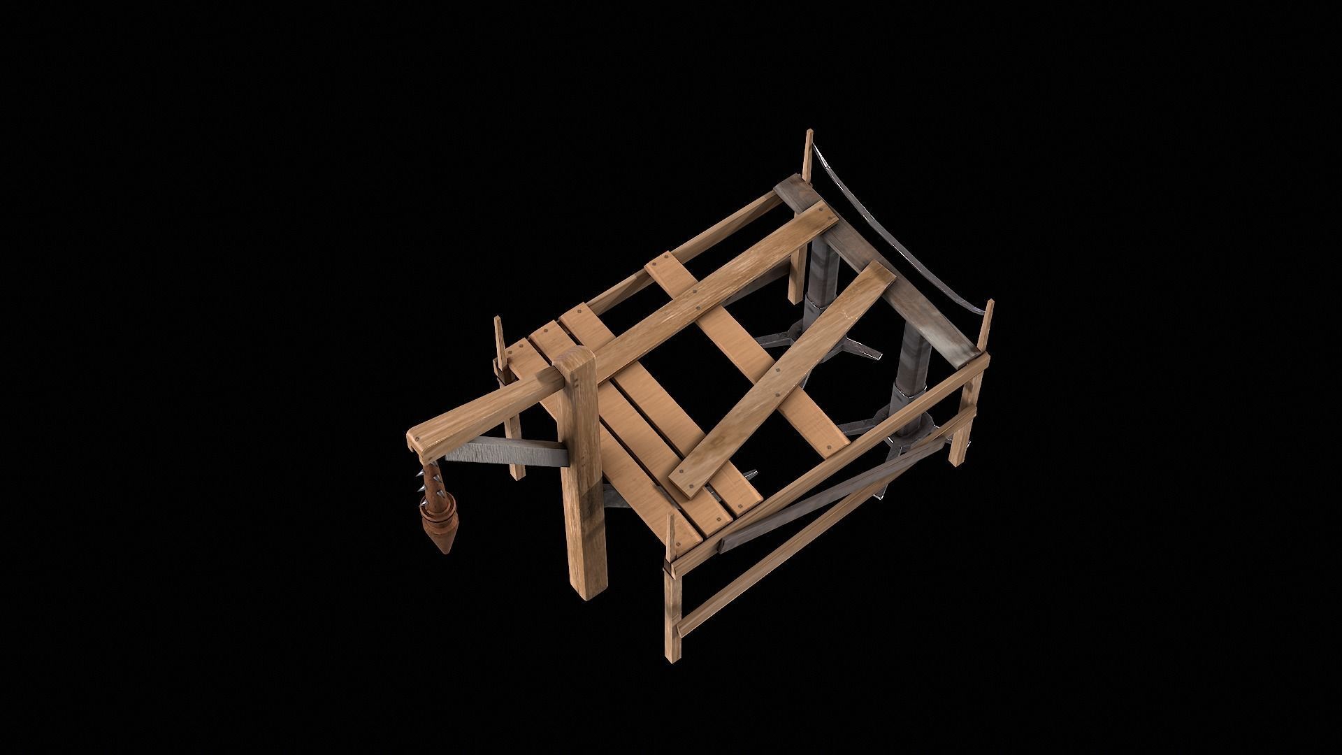 Medieval fantasy machine 3D model_4