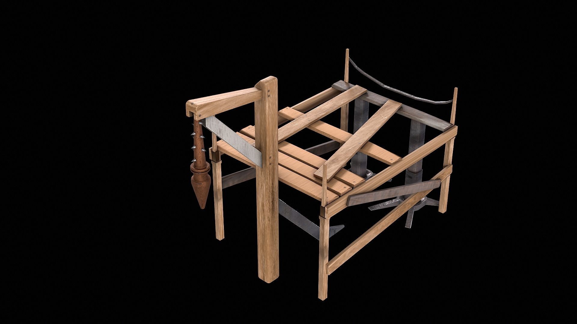 Medieval fantasy machine 3D model_1