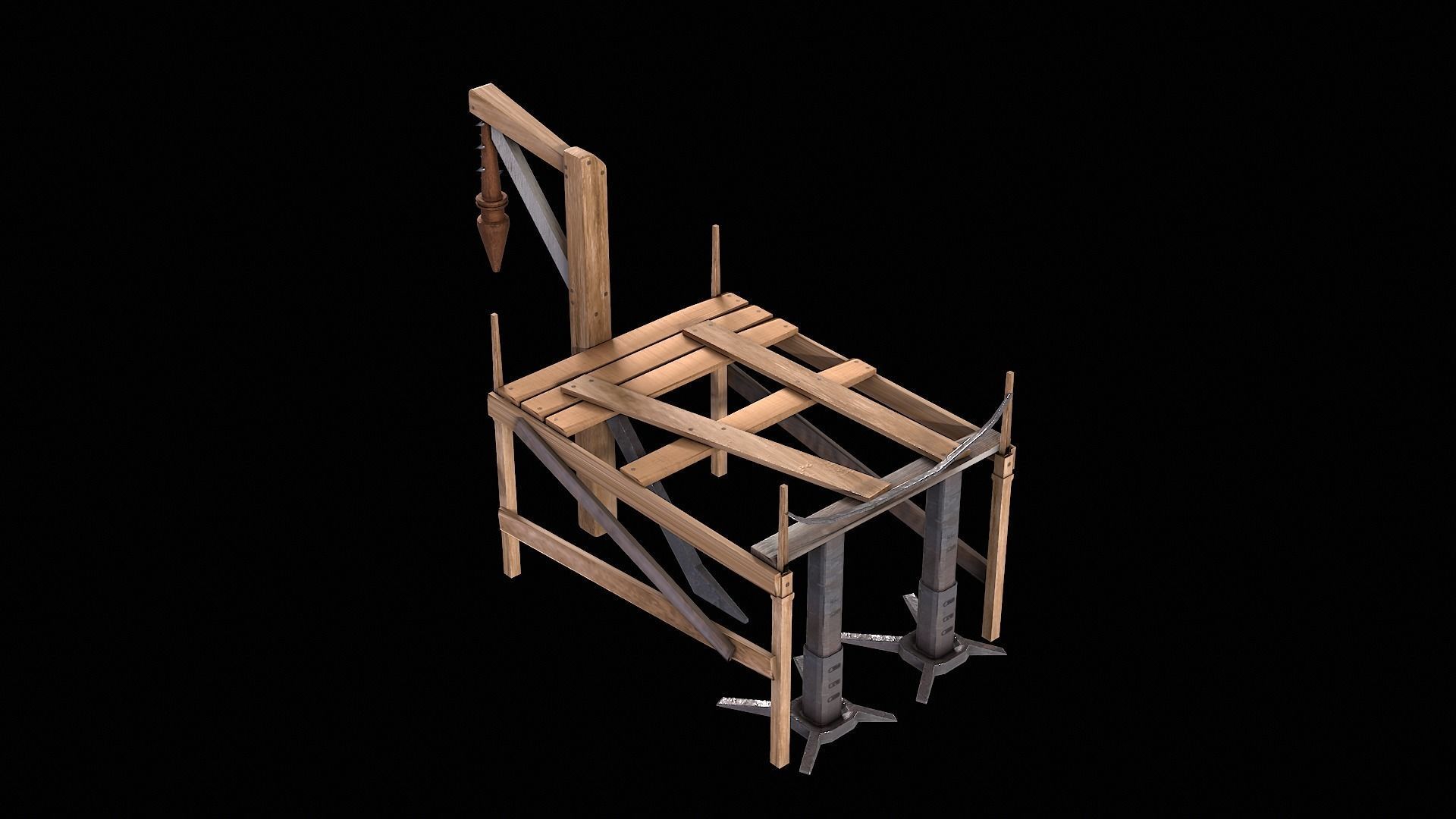 Medieval fantasy machine 3D model_3