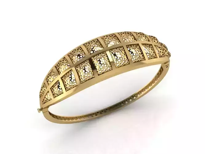 Womens Bracelets Bangles 3DM STL OBJ With Details  3D print model