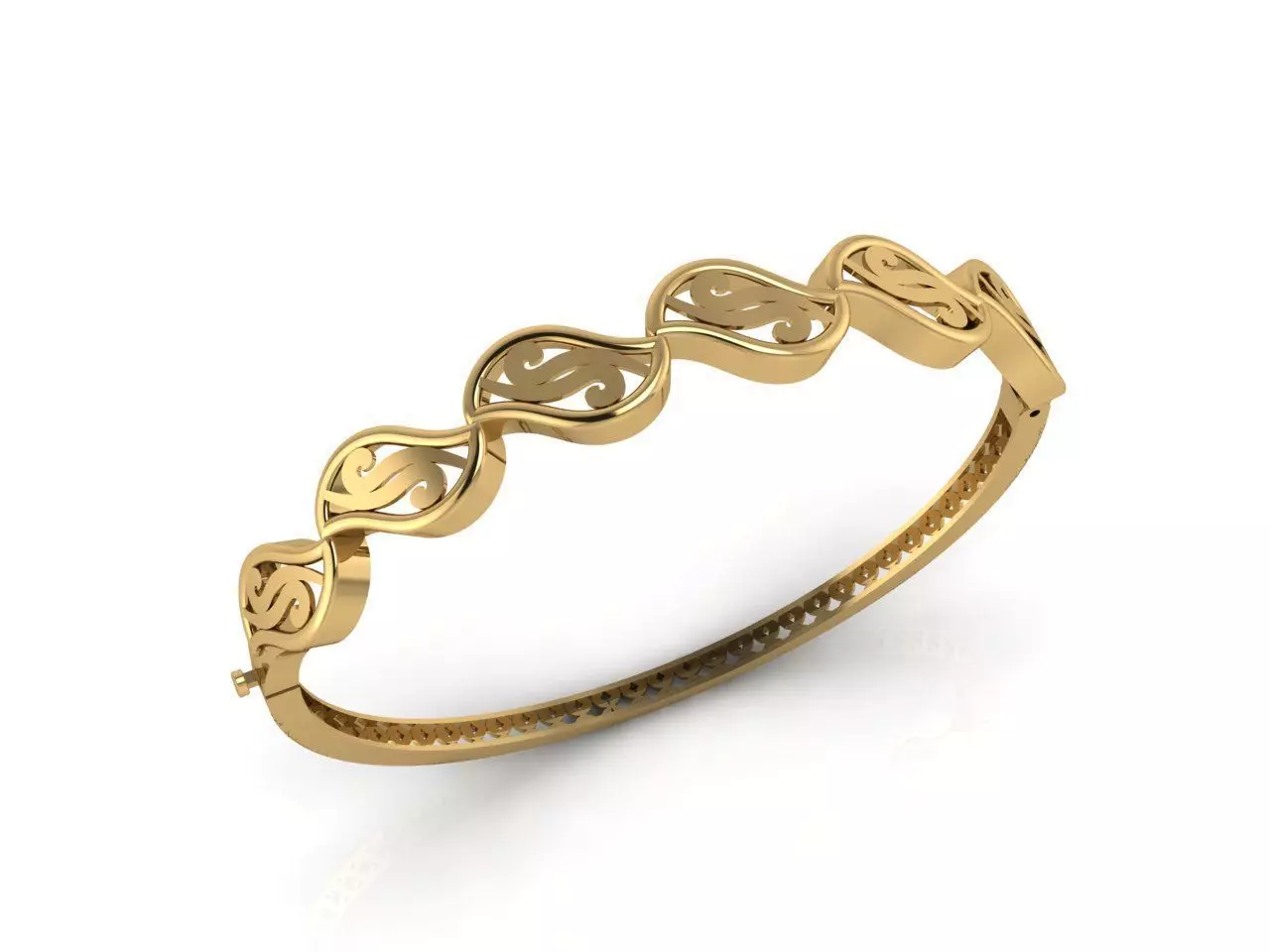 Womens Bracelets Bangles 3DM STL OBJ With Details  3D print model_0