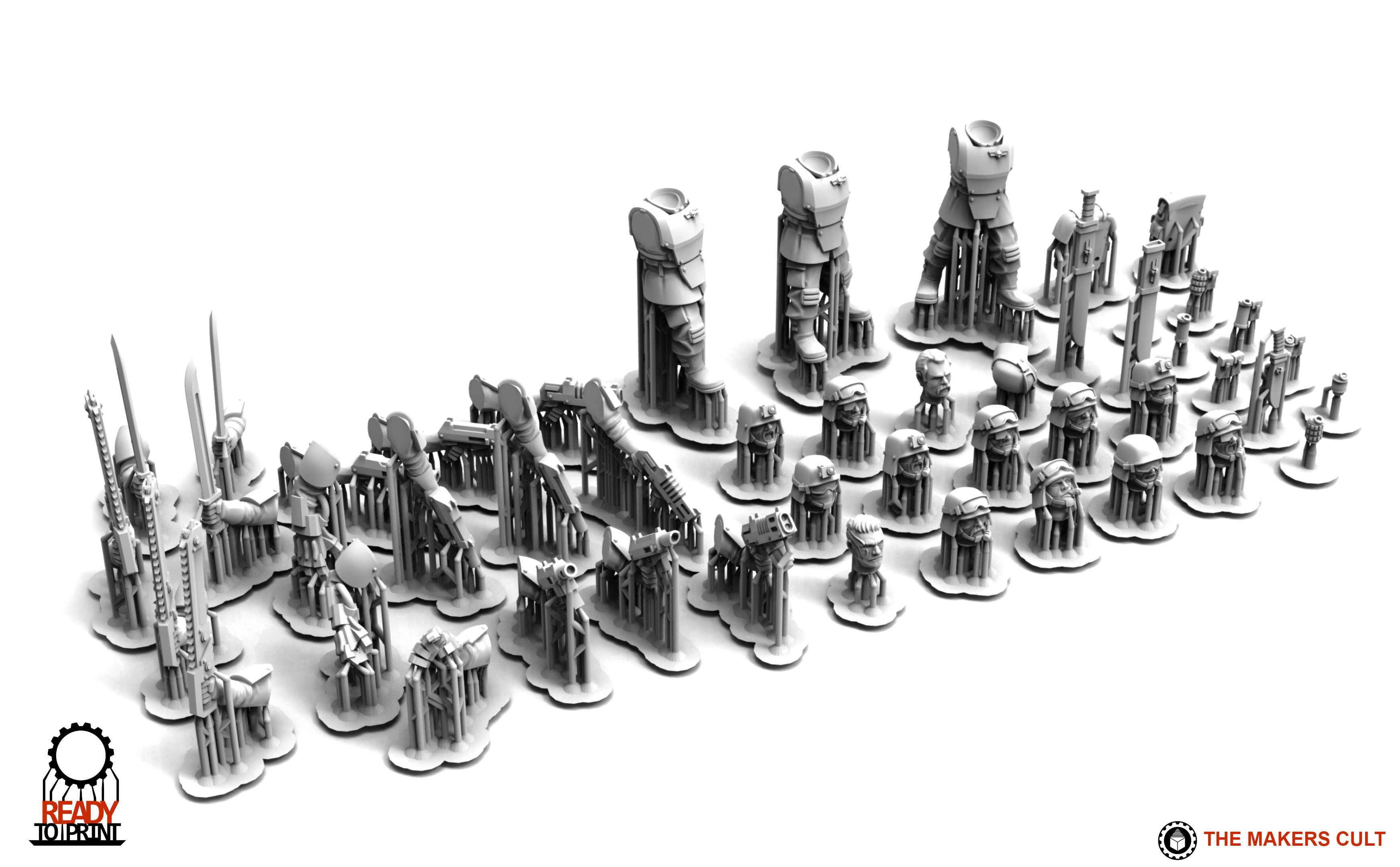 Universal Guard - Infantry Sergeant Builder 3D print model_4