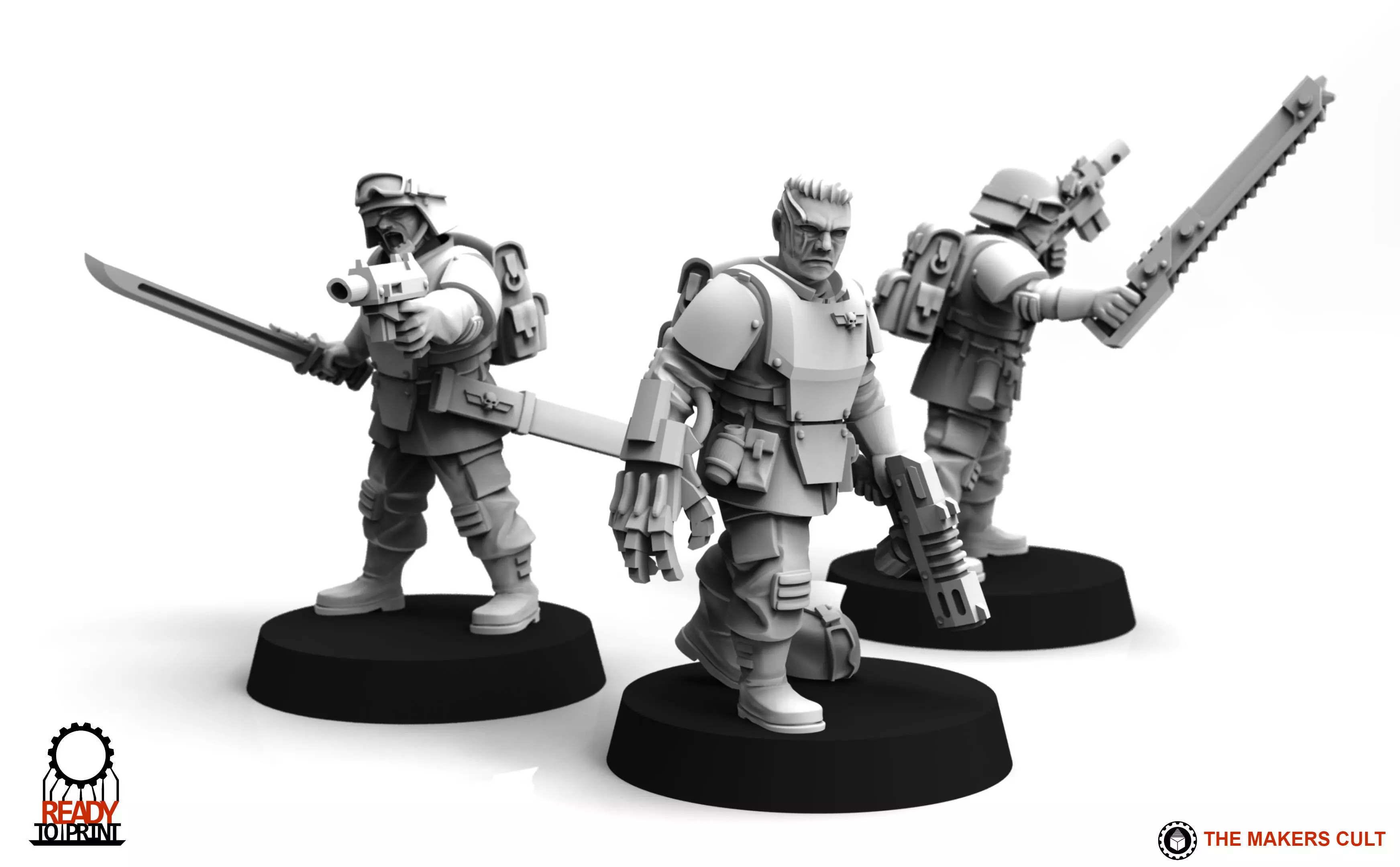 Universal Guard - Infantry Sergeant Builder 3D print model_0