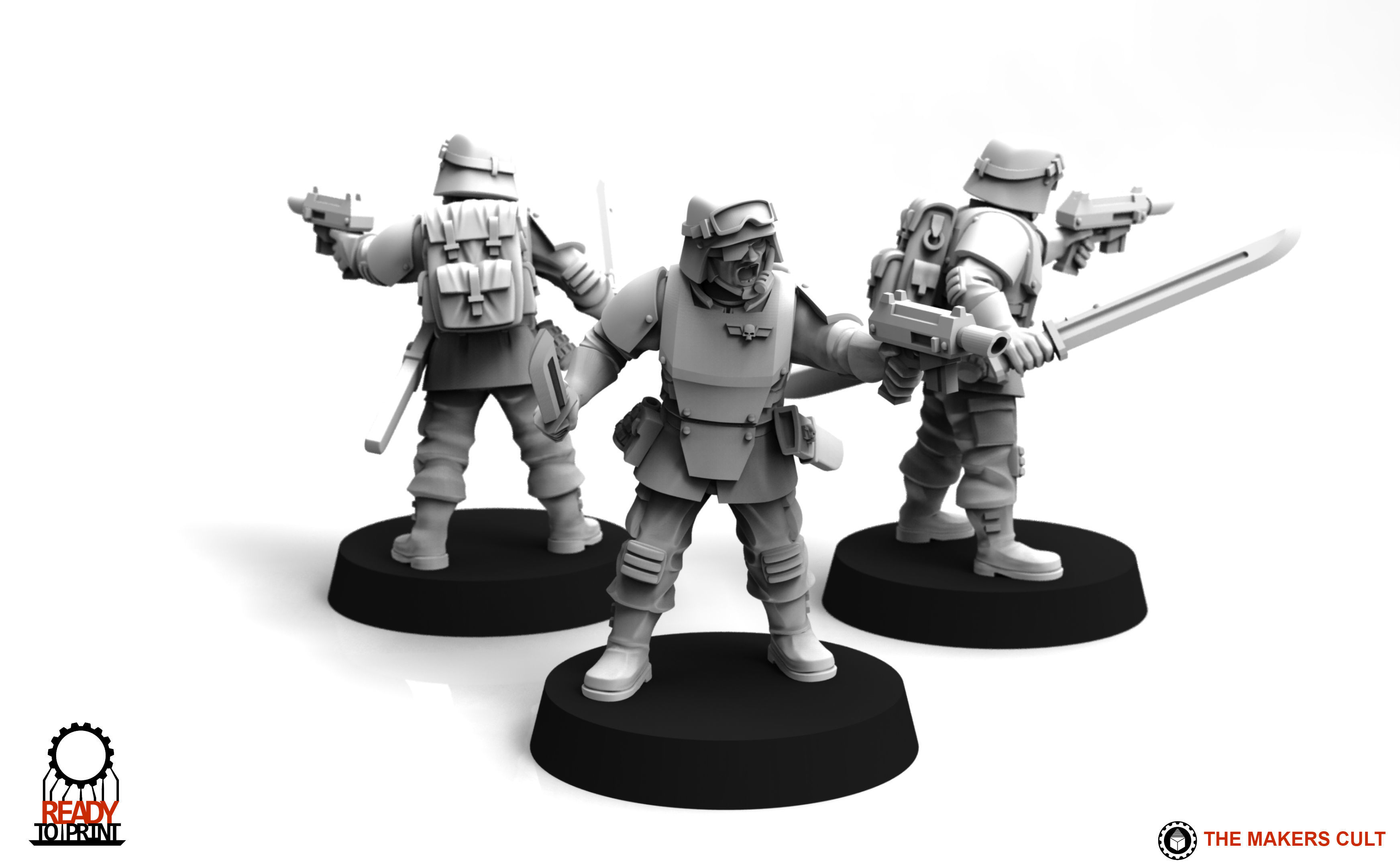 Universal Guard - Infantry Sergeant Builder 3D print model_9