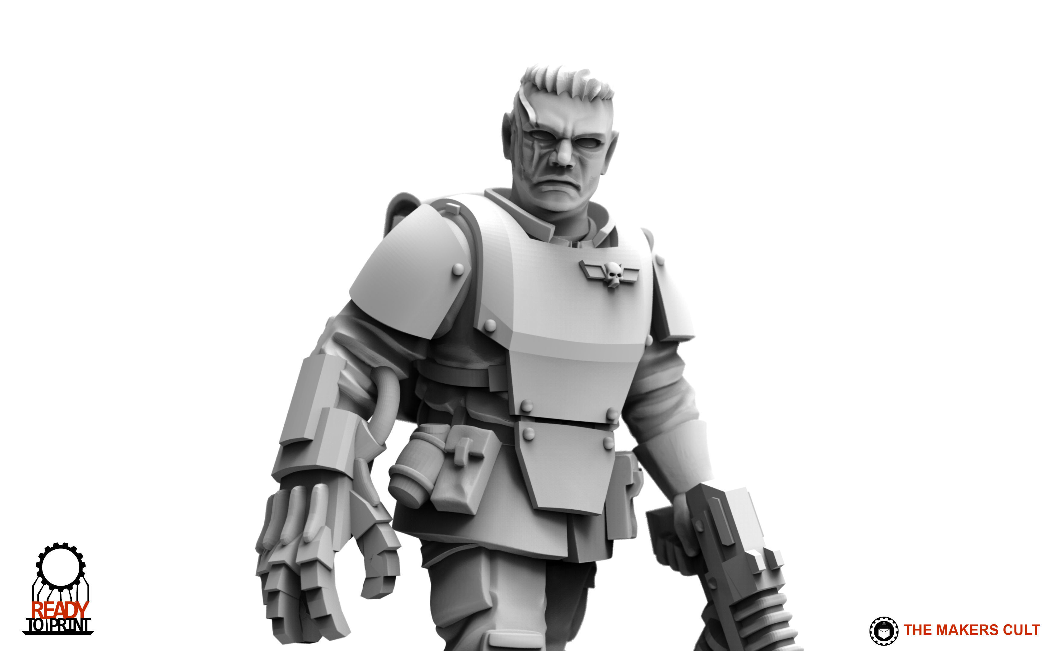Universal Guard - Infantry Sergeant Builder 3D print model_12