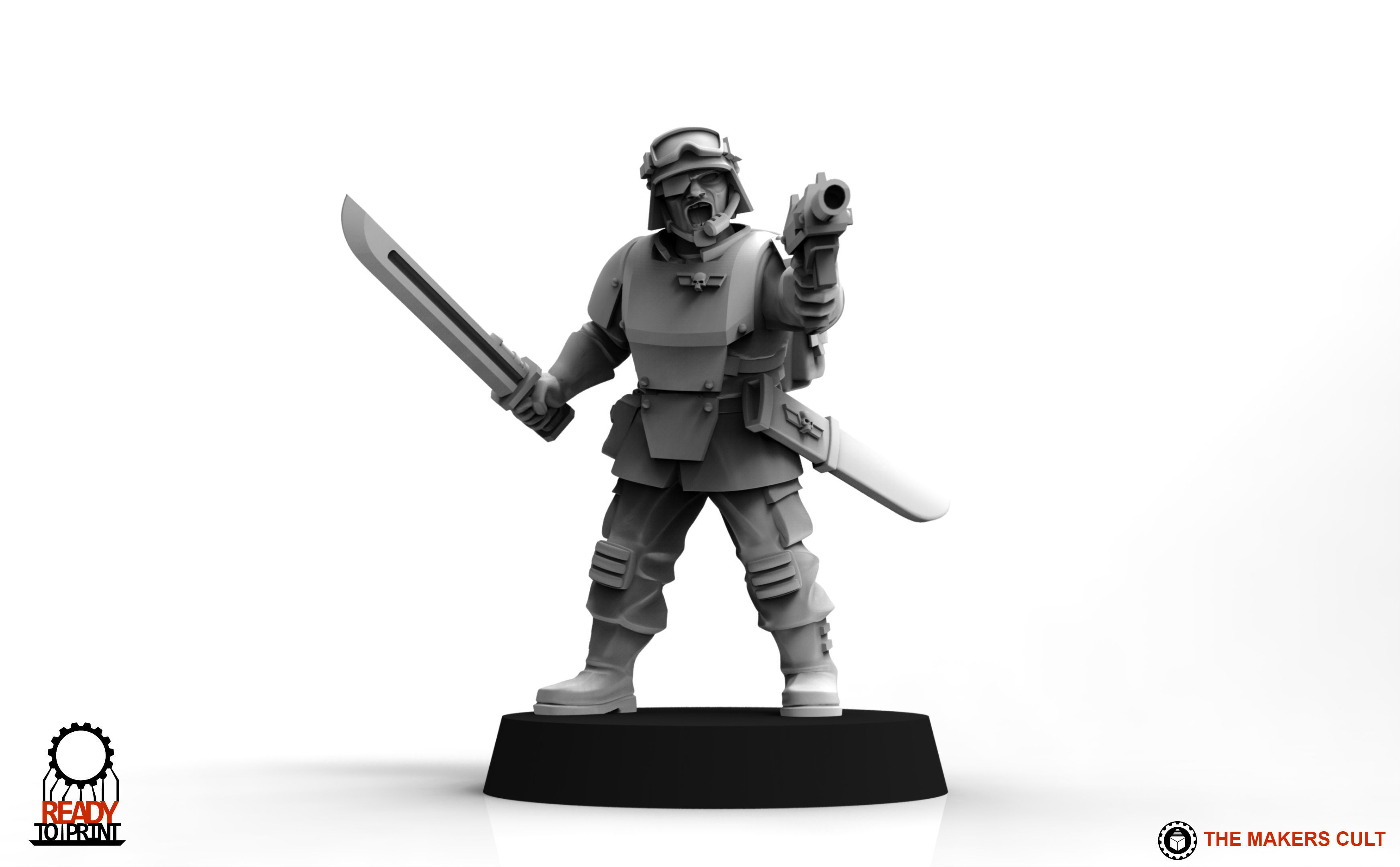 Universal Guard - Infantry Sergeant Builder 3D print model_14