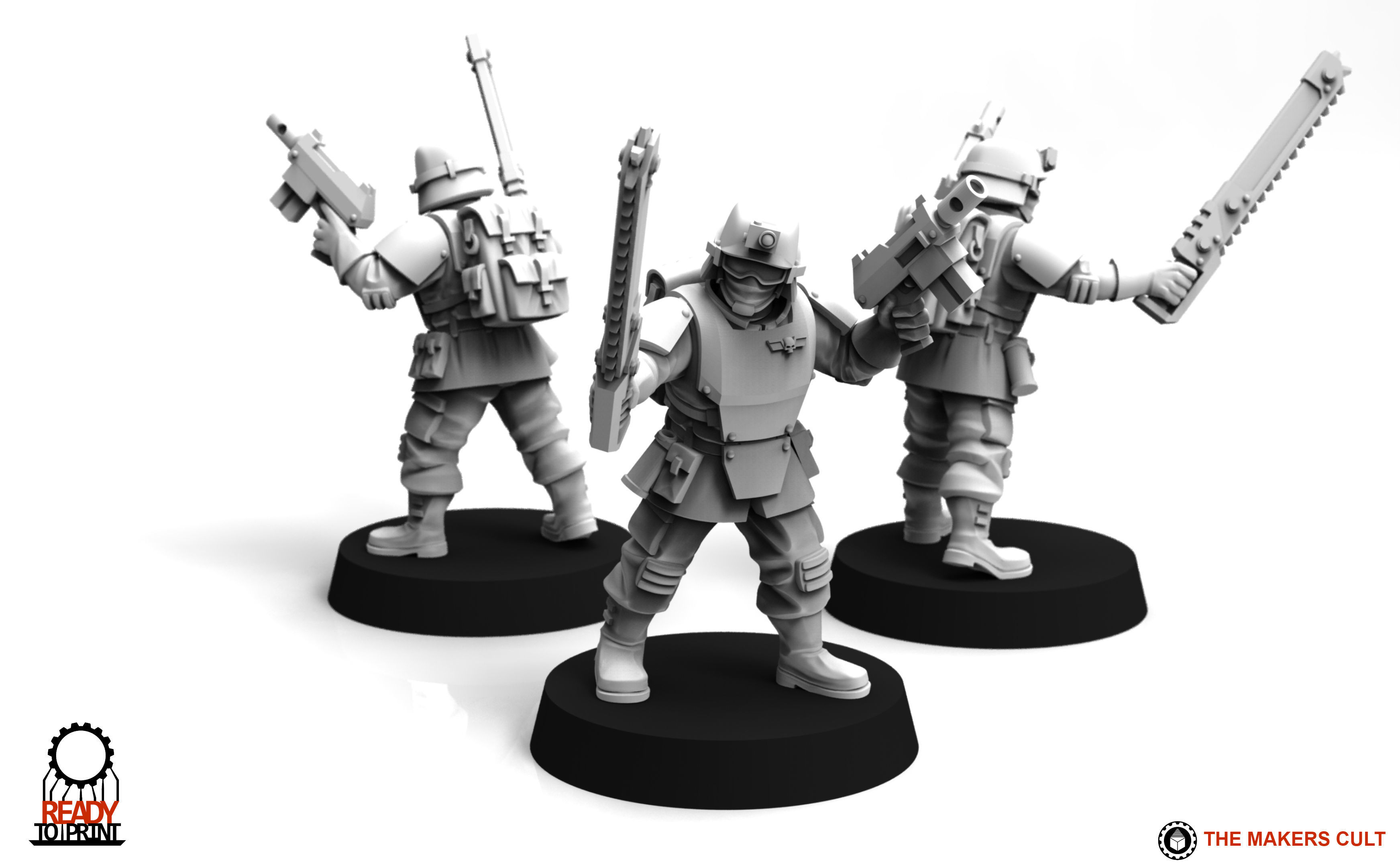 Universal Guard - Infantry Sergeant Builder 3D print model_8