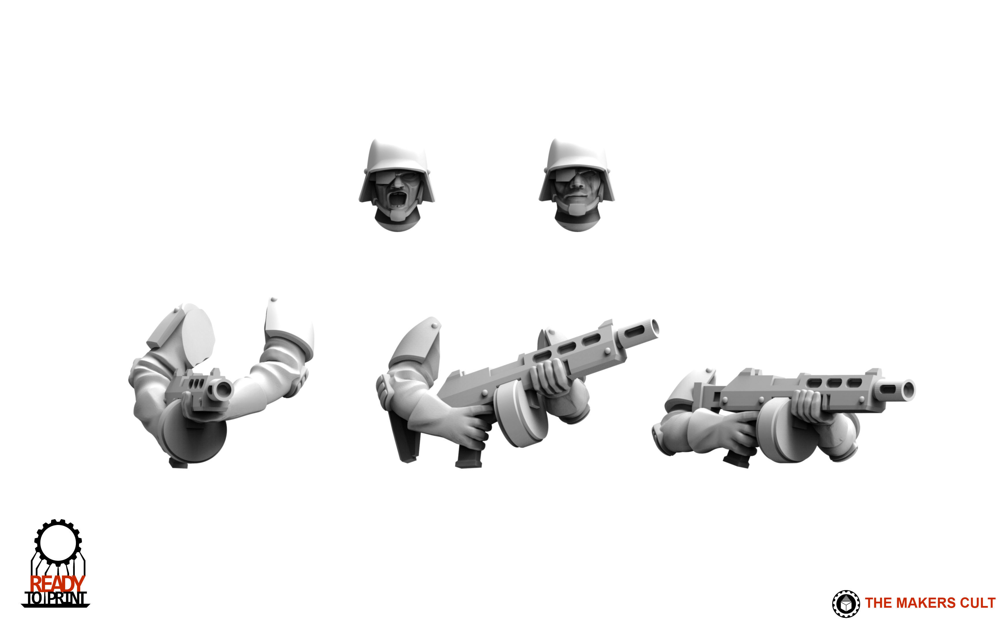 Universal Guard - Infantry Sergeant Builder 3D print model_3