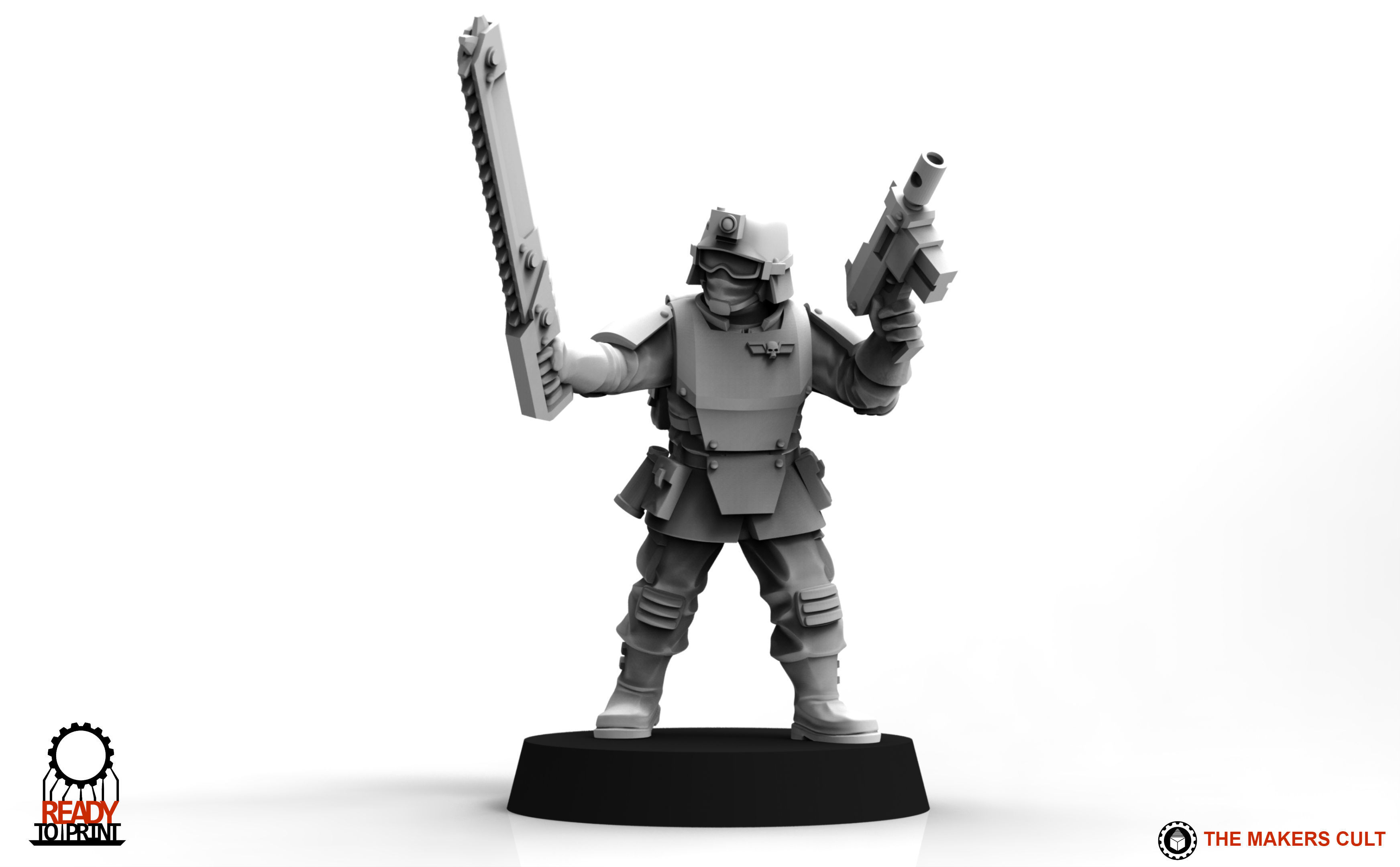 Universal Guard - Infantry Sergeant Builder 3D print model_15